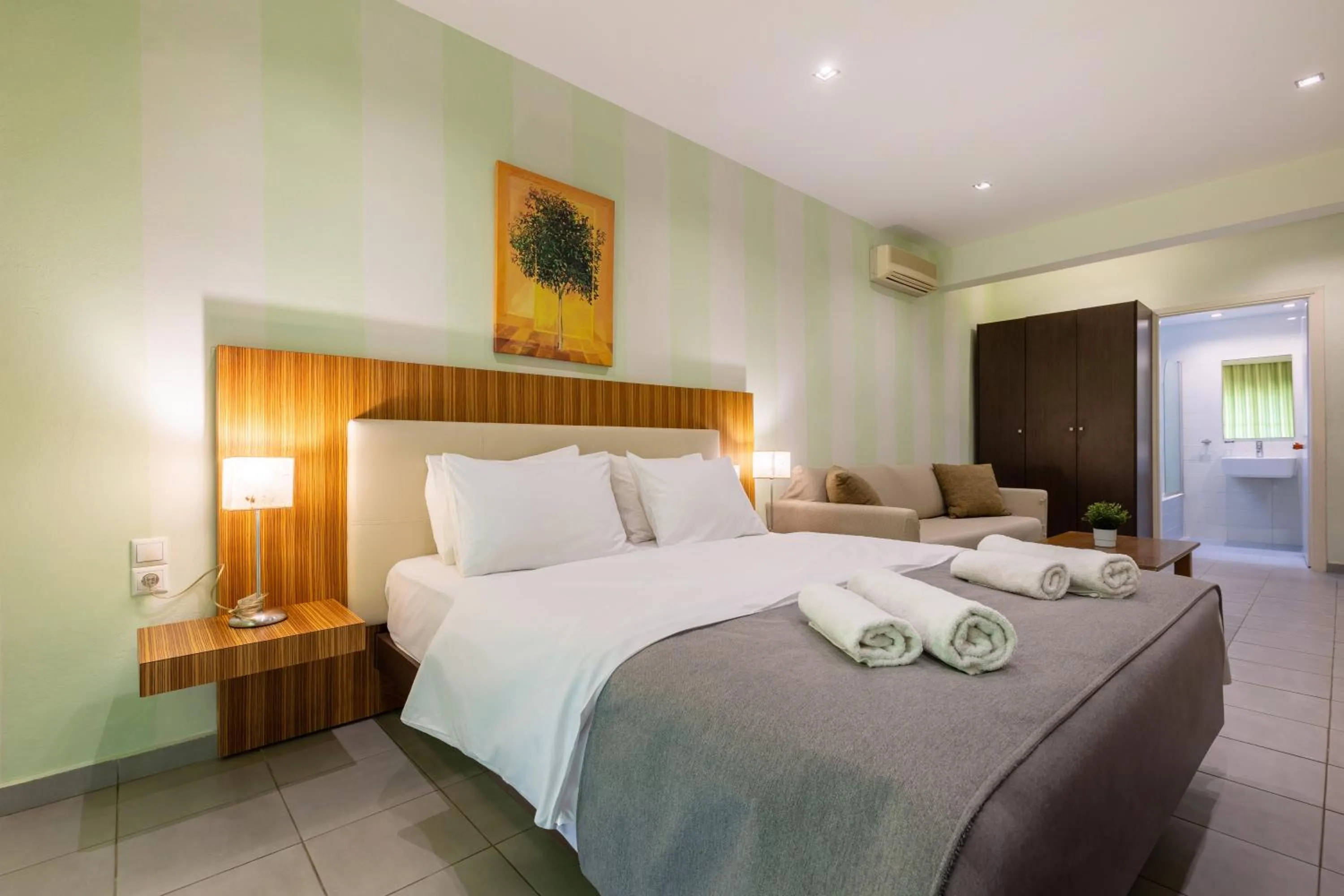 Bed in Agrilia Hotel Adults Only