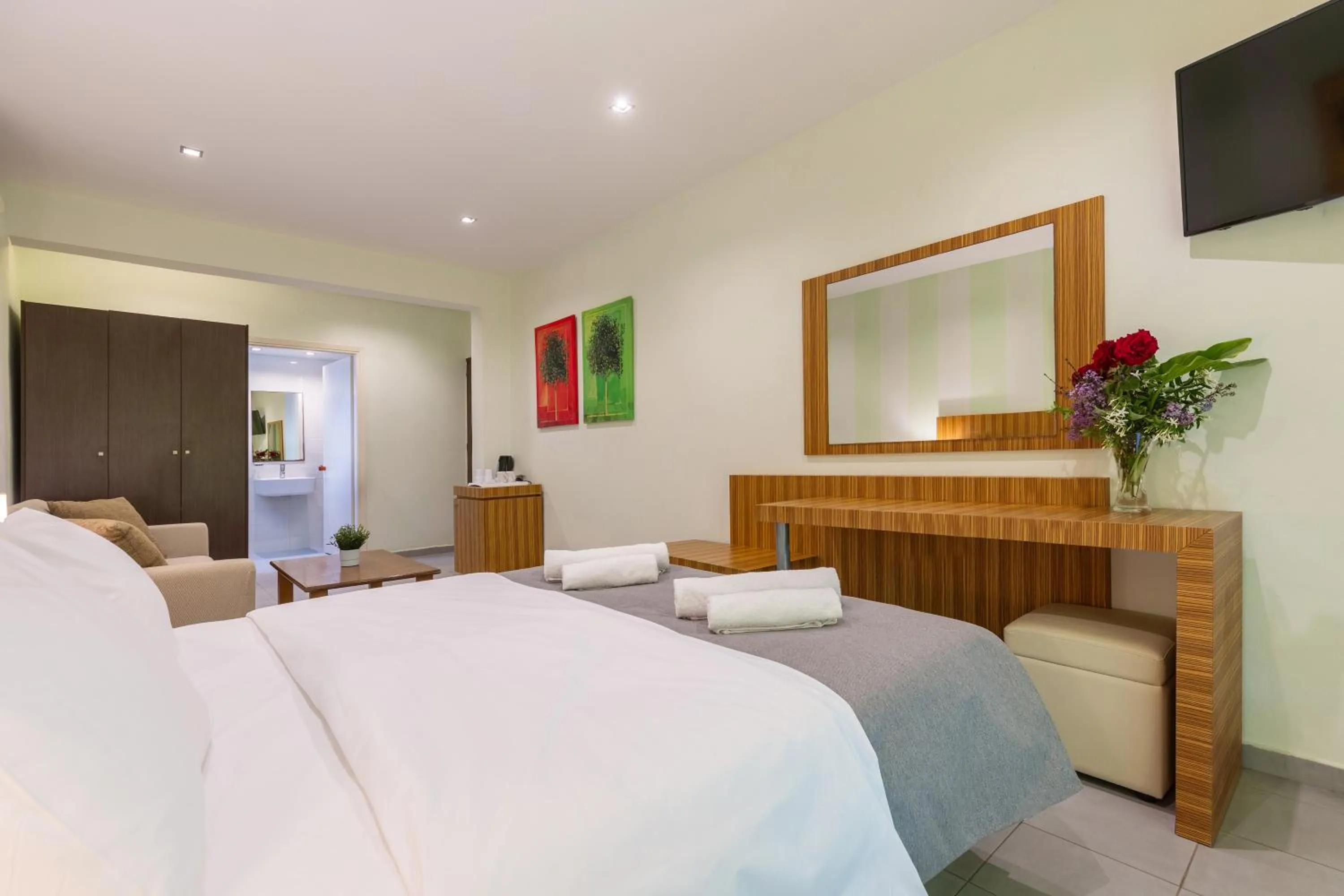 Bed in Agrilia Hotel Adults Only