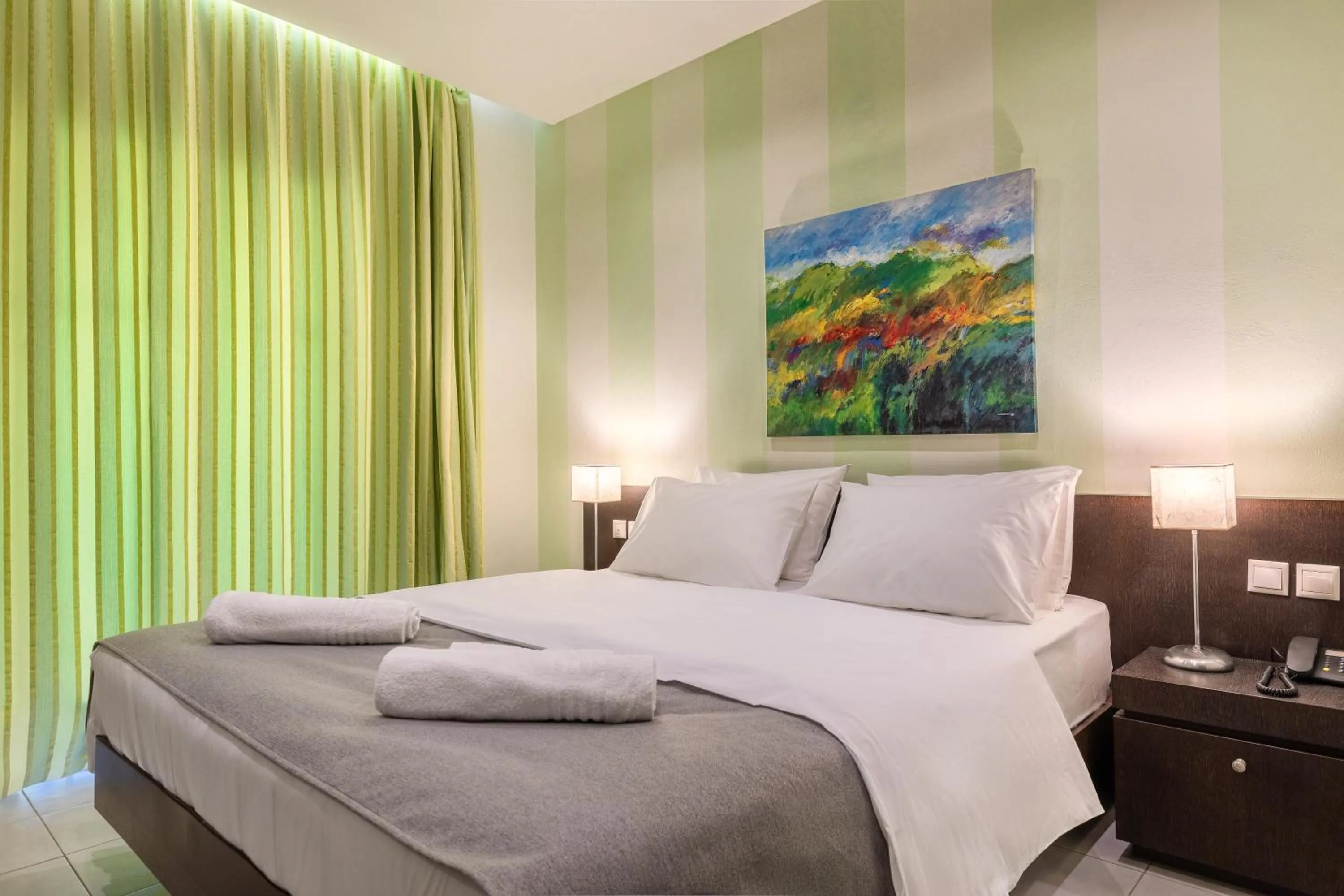 Bed in Agrilia Hotel Adults Only