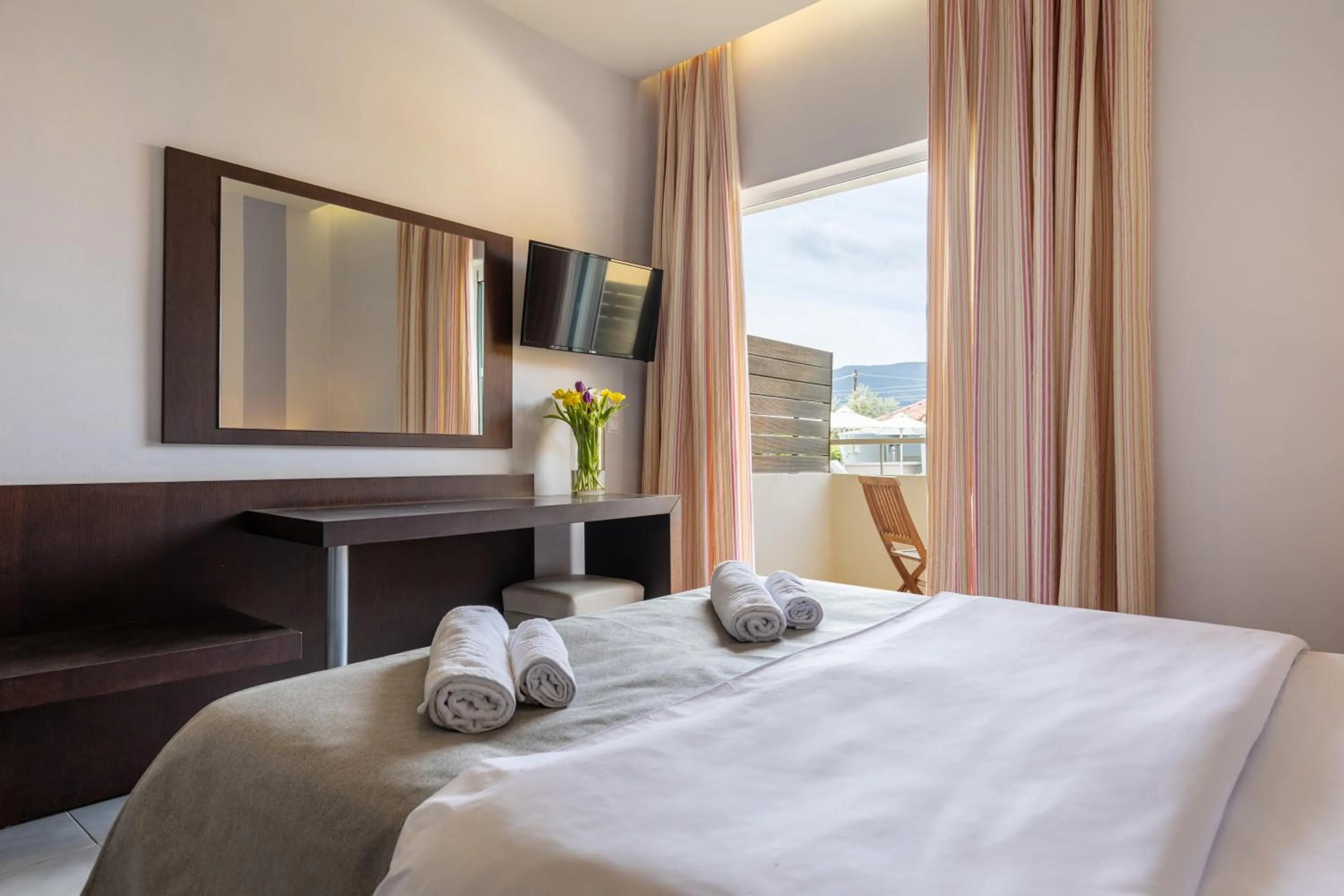 Bed in Agrilia Hotel Adults Only