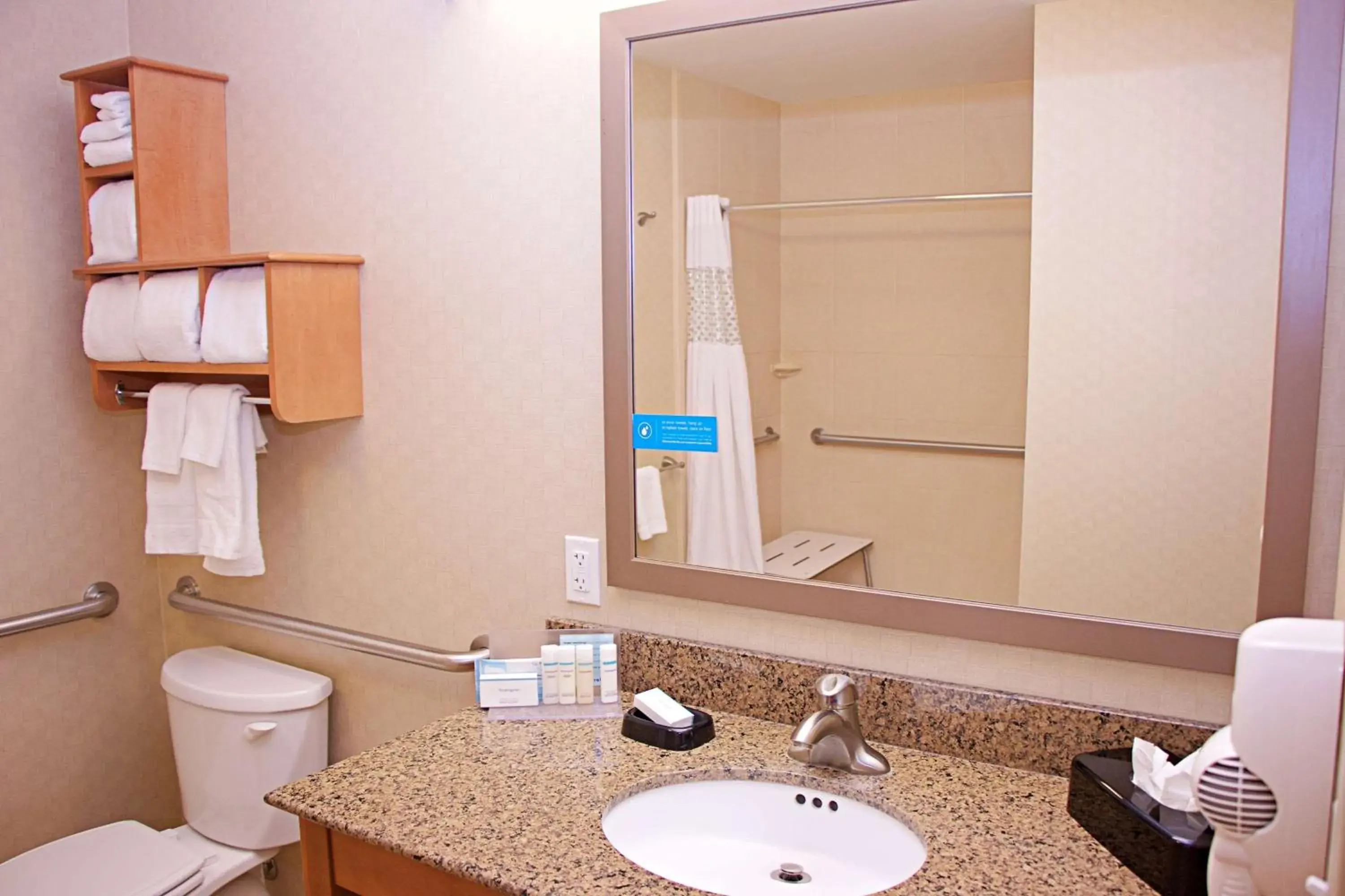 Bathroom in Hampton Inn Sidney Bathroom in Hampton Inn Sidney