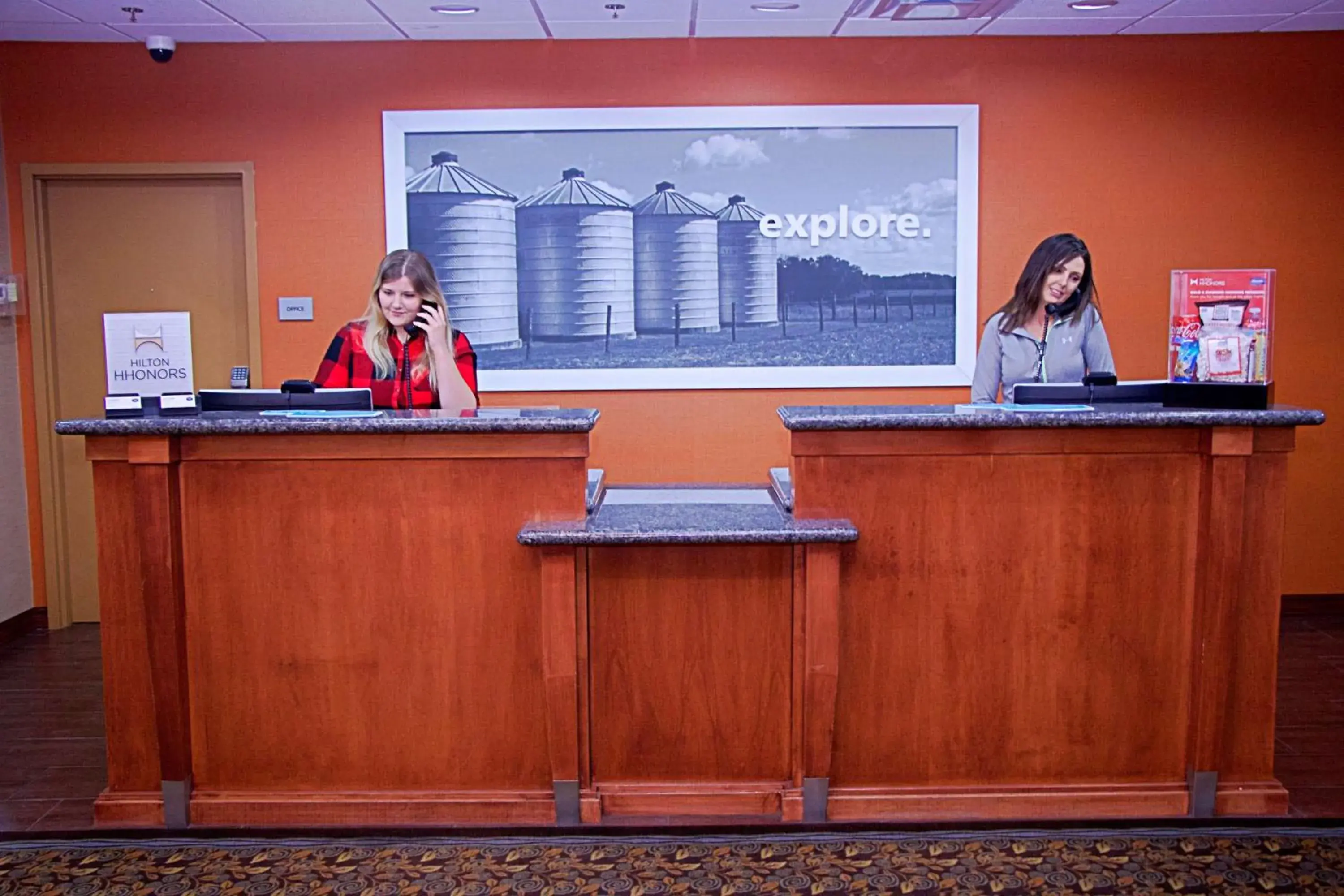 Lobby or reception in Hampton Inn Sidney Lobby or reception in Hampton Inn Sidney