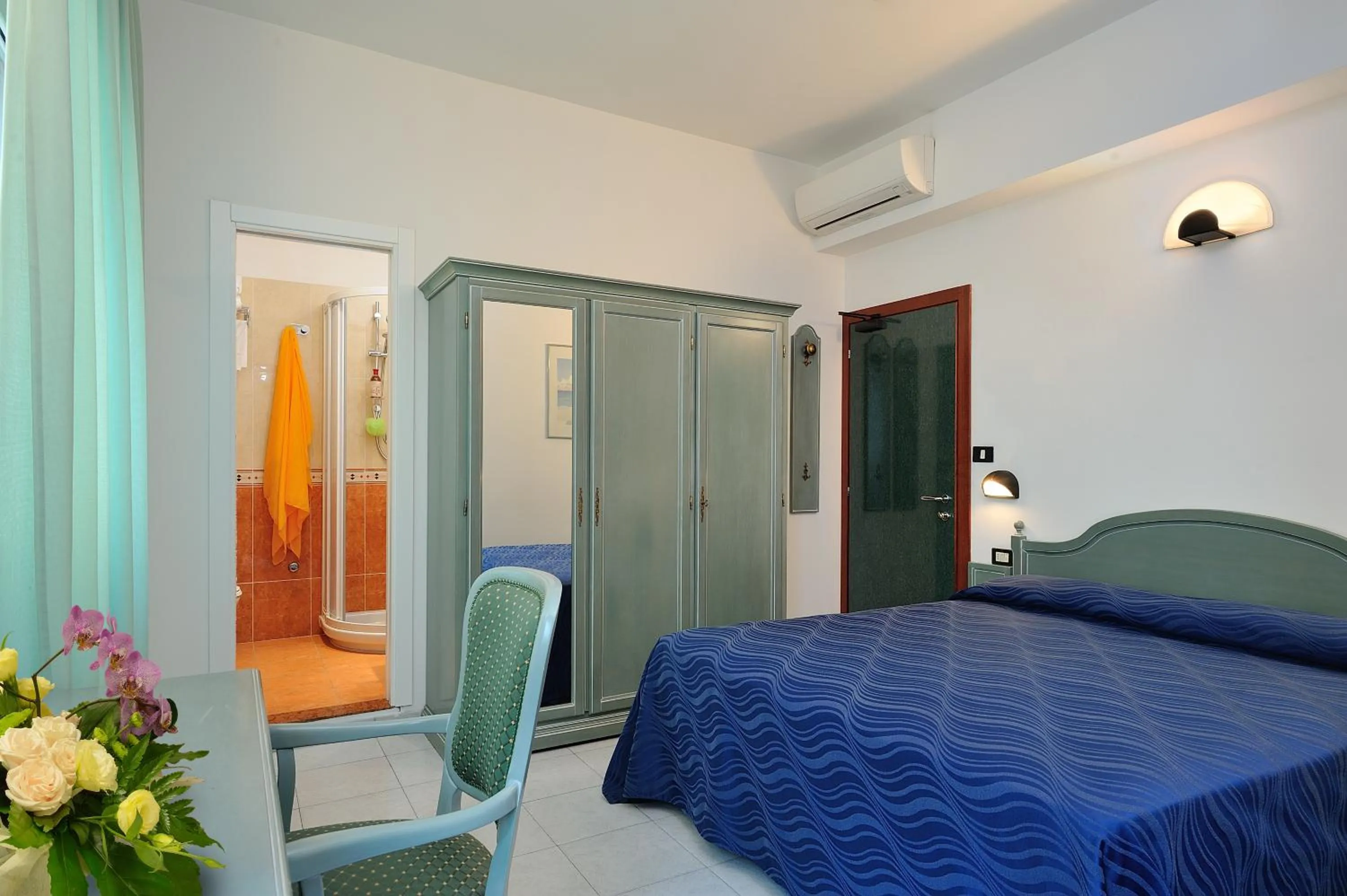 Bed in Hotel Marilena