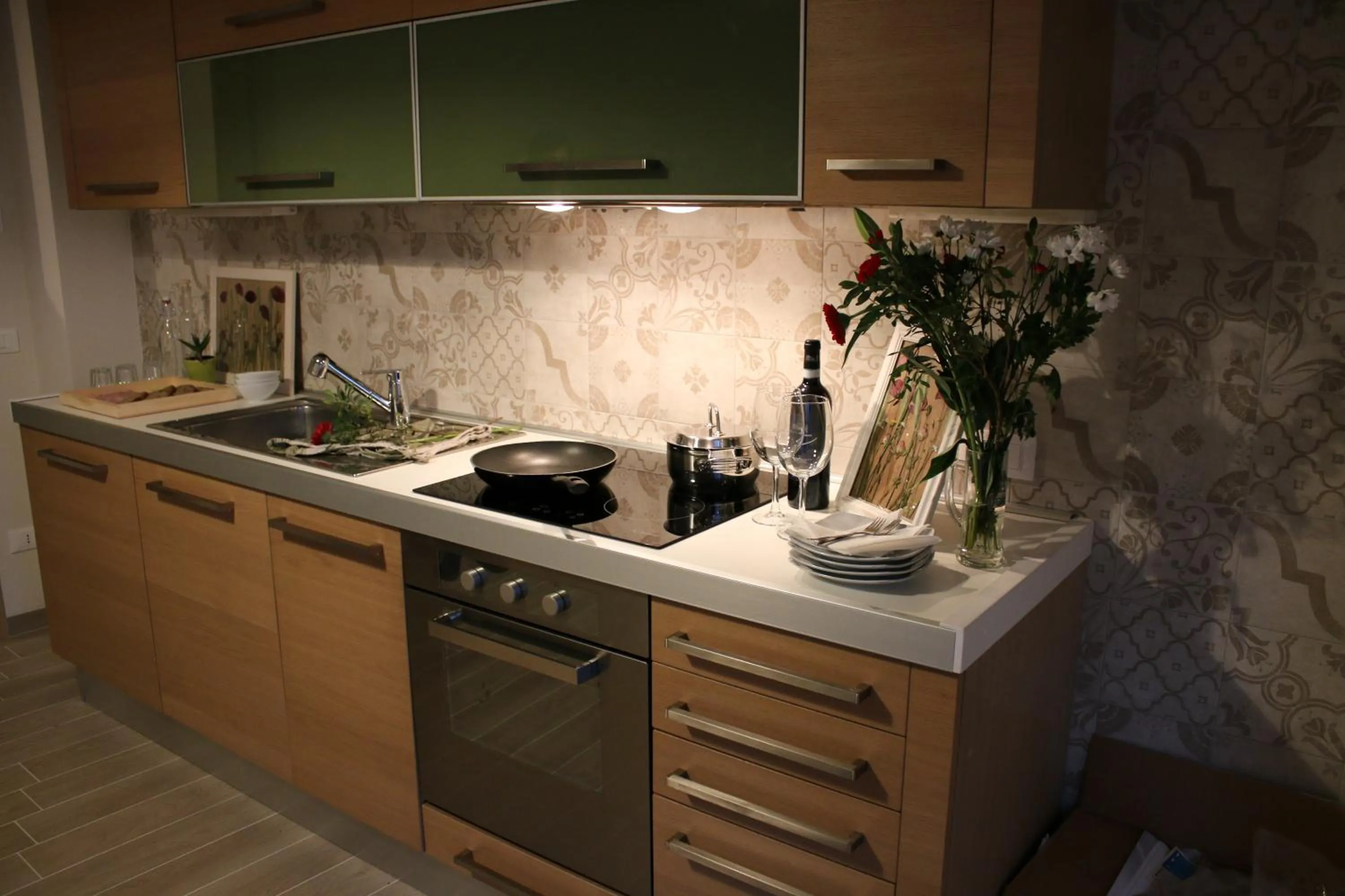 Communal kitchen in B&B Corte Galo