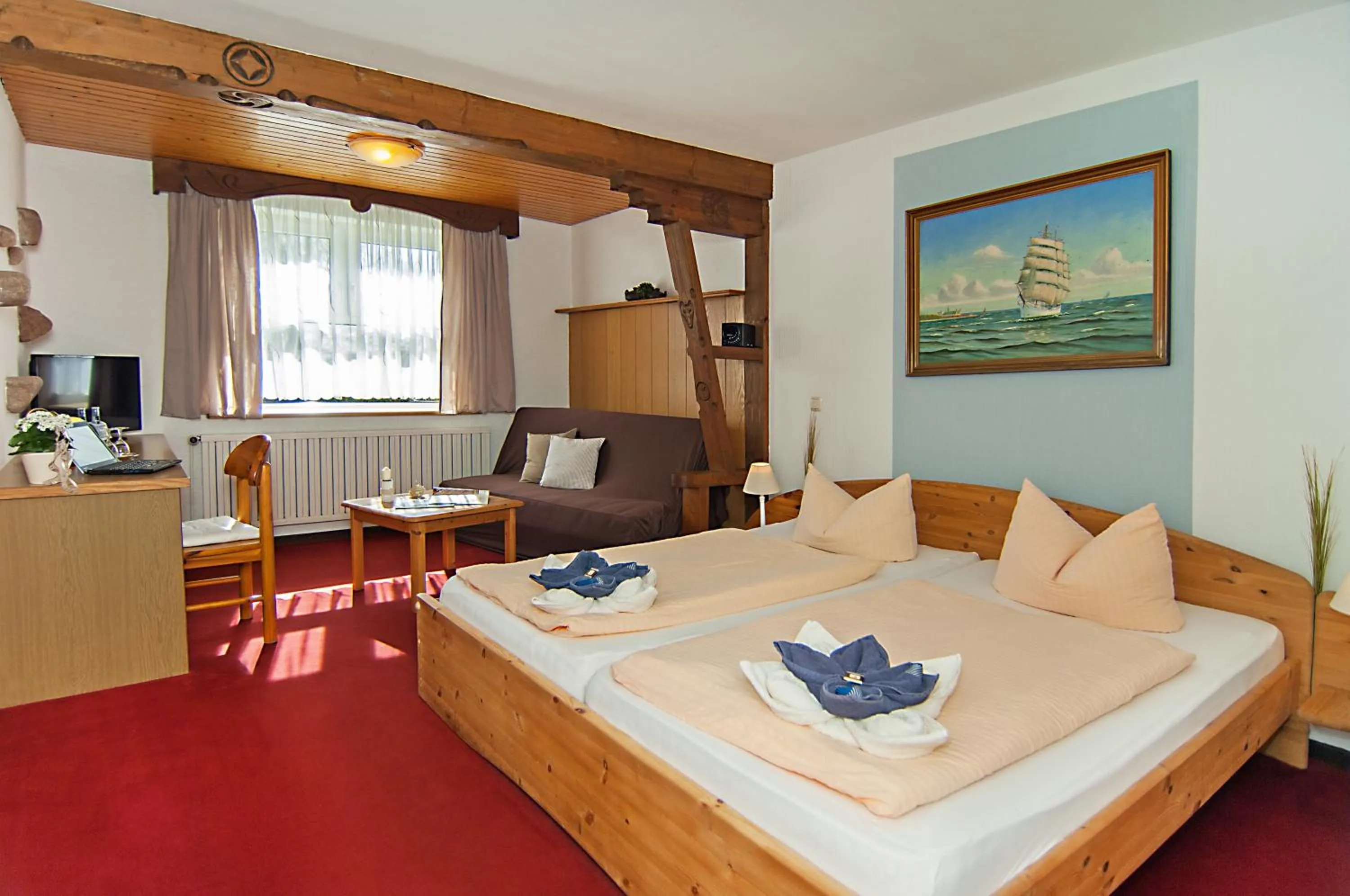 Decorative detail, Bed in Hotel garni Godenhof