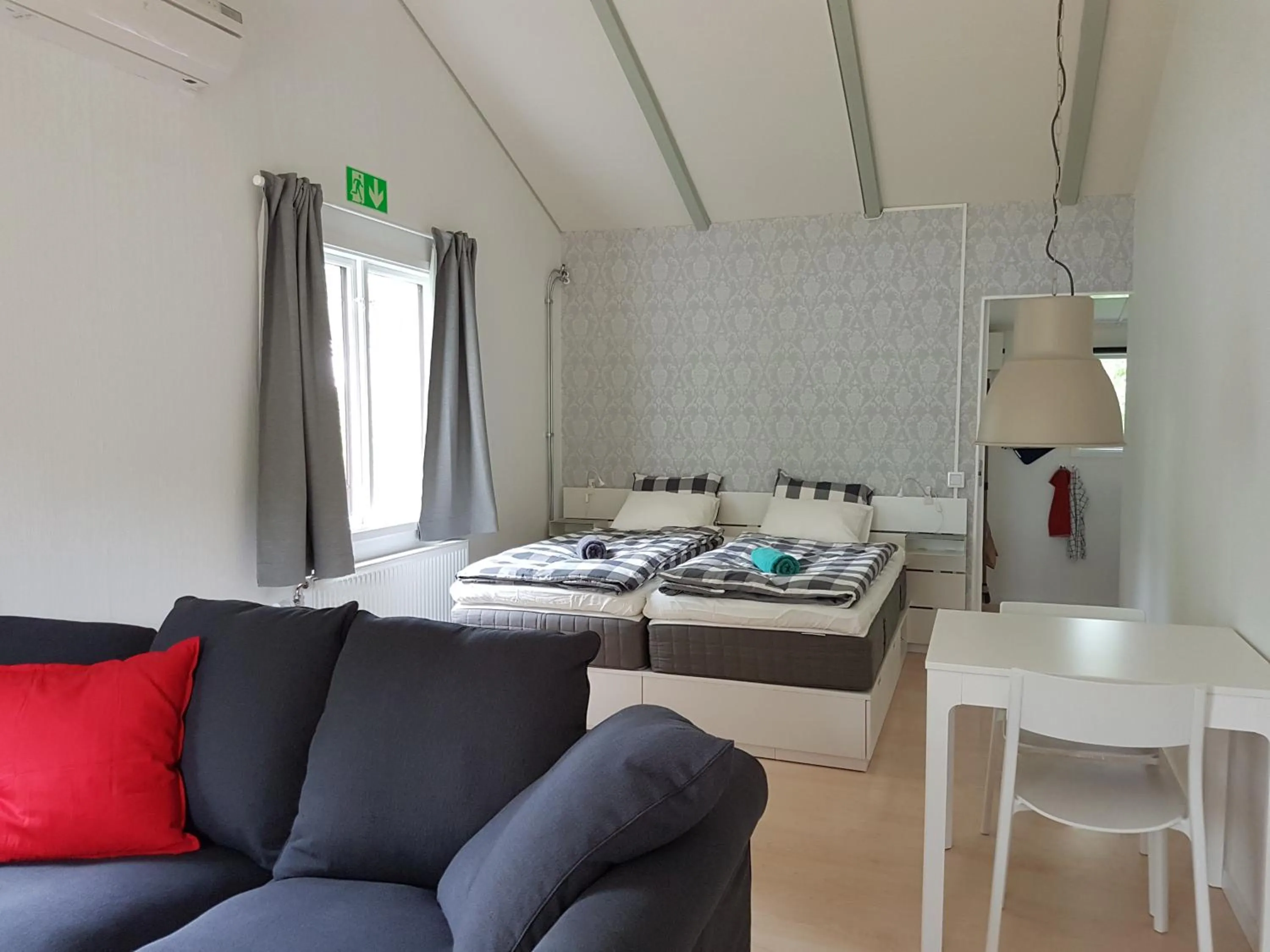 Seating area, Bed in Den Sovande Älgen