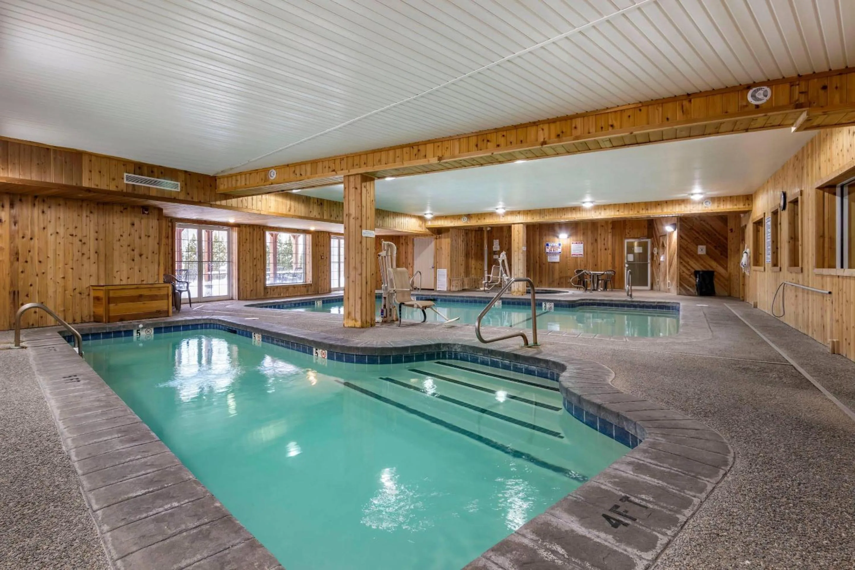 Swimming pool in Mountain Edge Suites at Sunapee, an Ascend Collection Hotel