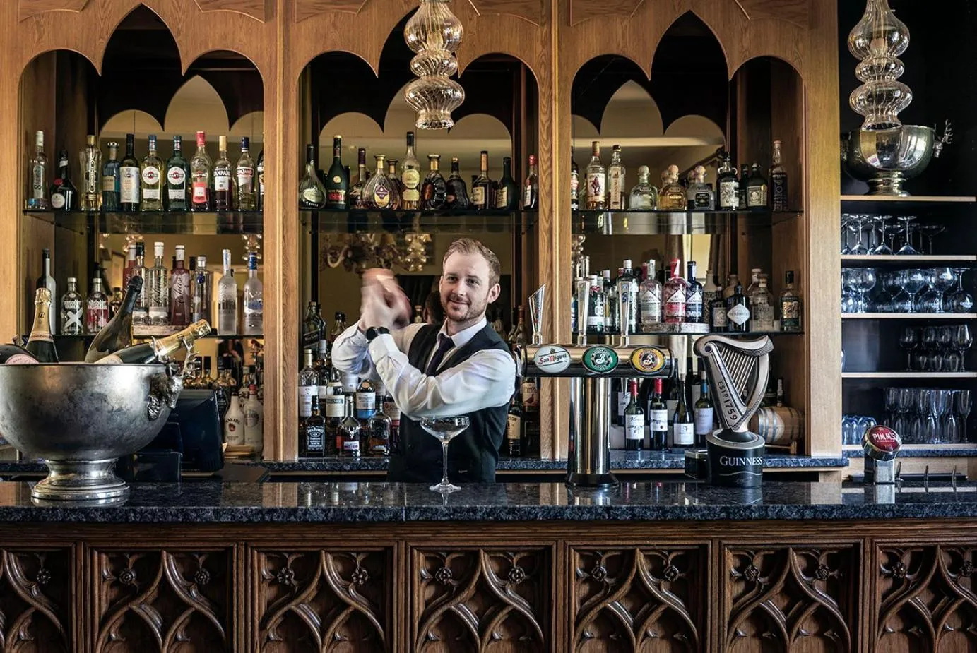 Staff in Fawsley Hall Hotel