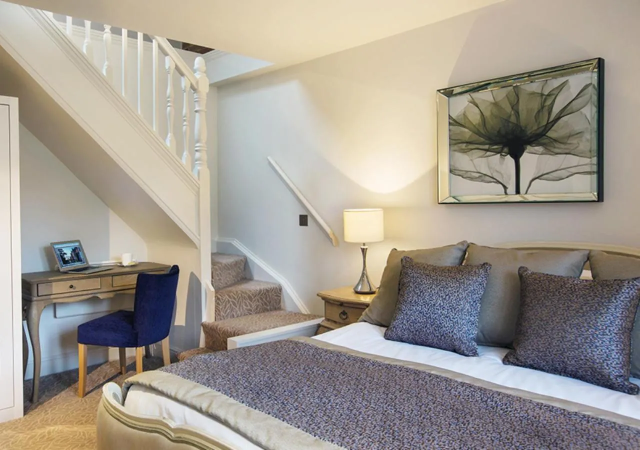 Bed in Fawsley Hall Hotel