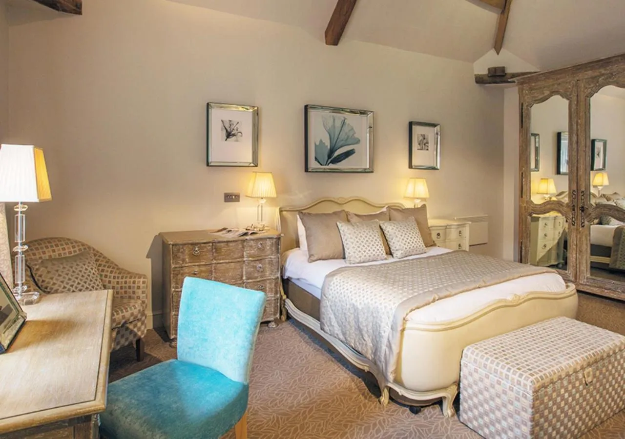 Bed in Fawsley Hall Hotel