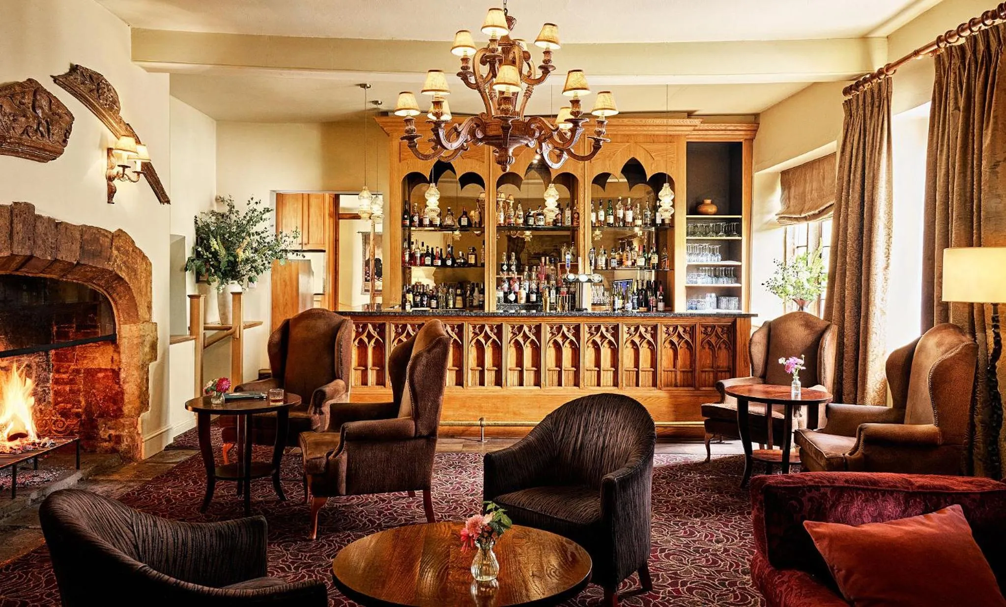 Lounge or bar in Fawsley Hall Hotel