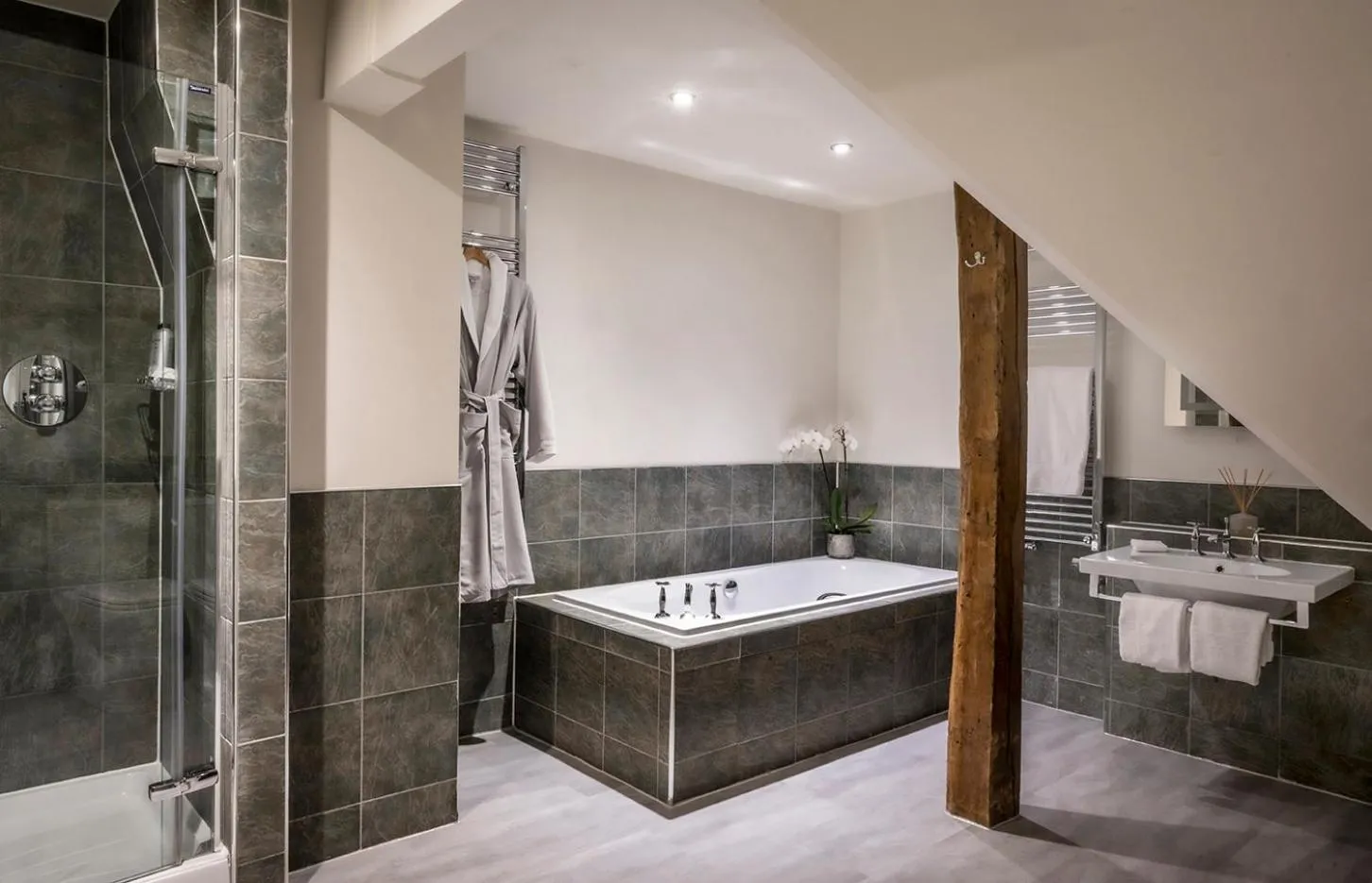 Bathroom in Fawsley Hall Hotel