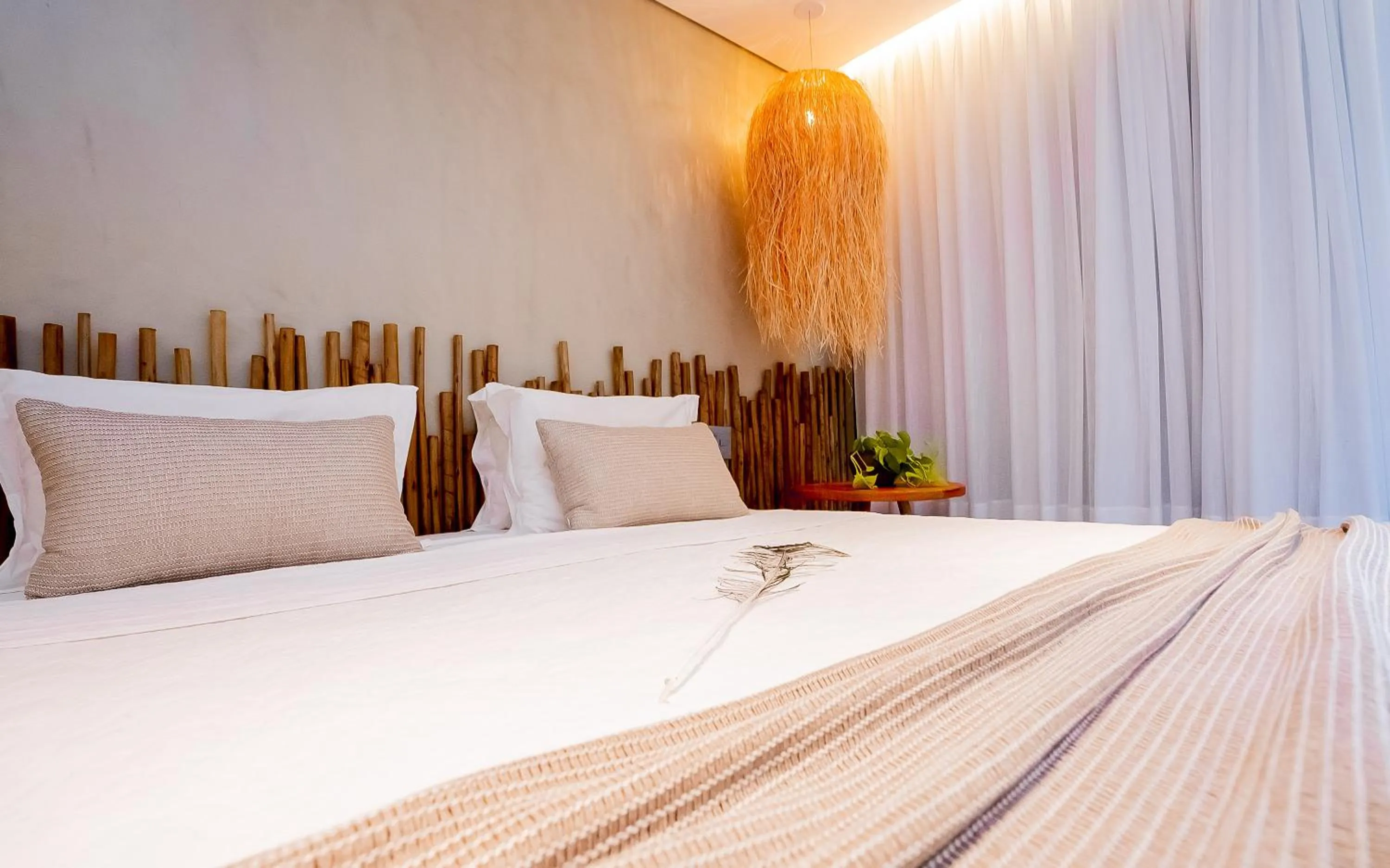 Bed in Hotel Pontal de Ubu