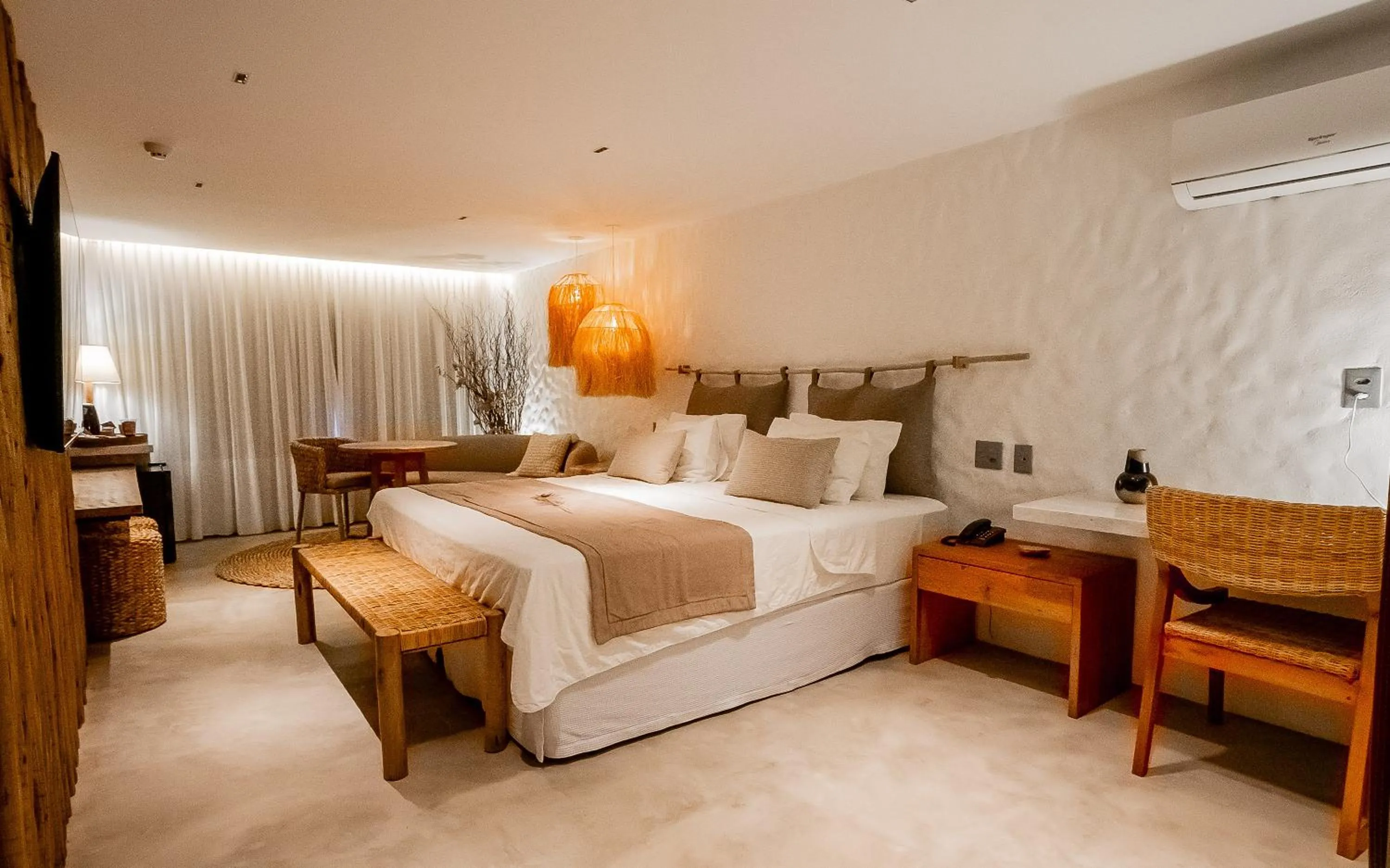 Bed in Hotel Pontal de Ubu