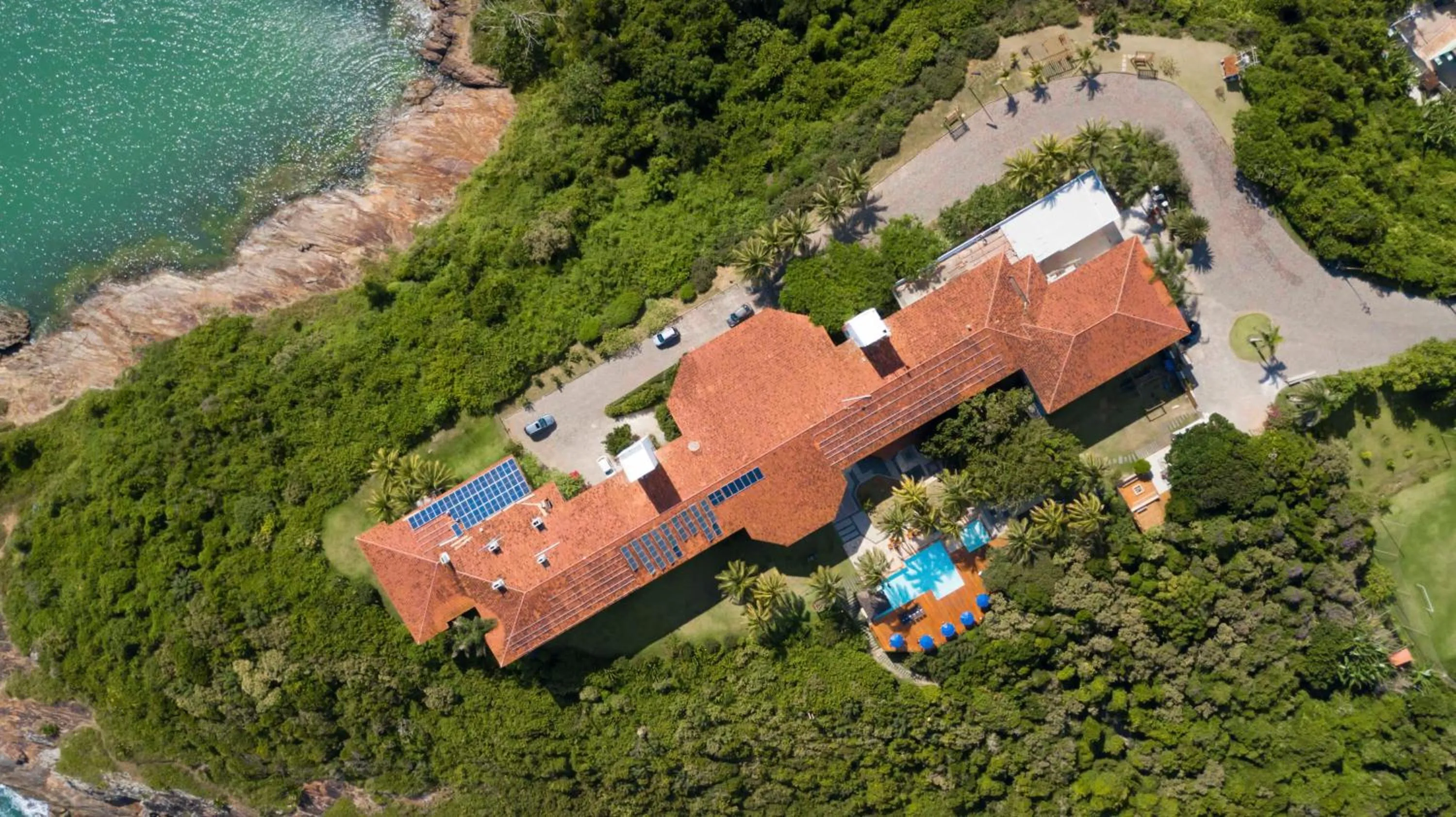 Bird's eye view in Hotel Pontal de Ubu