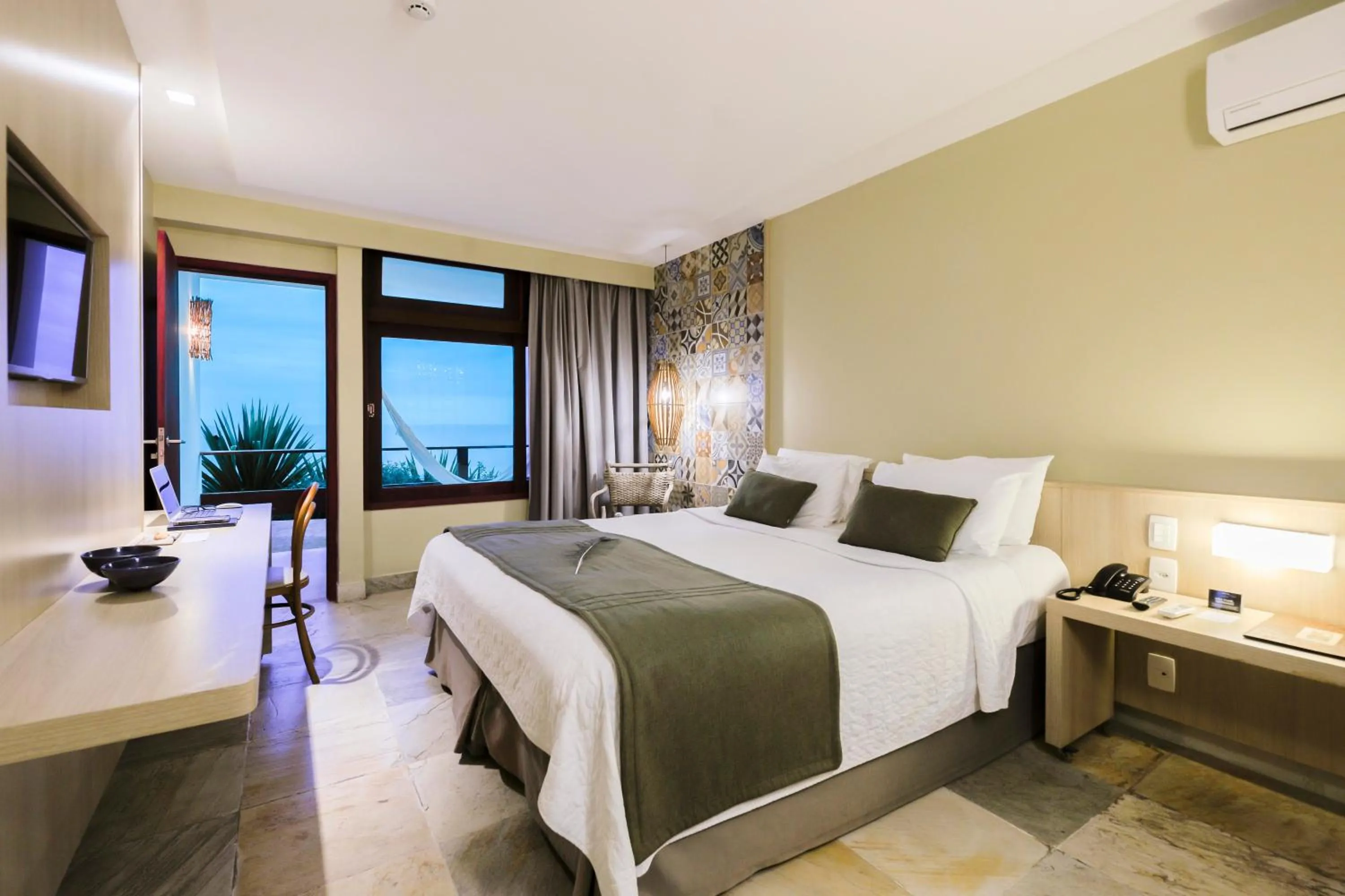 Bed in Hotel Pontal de Ubu