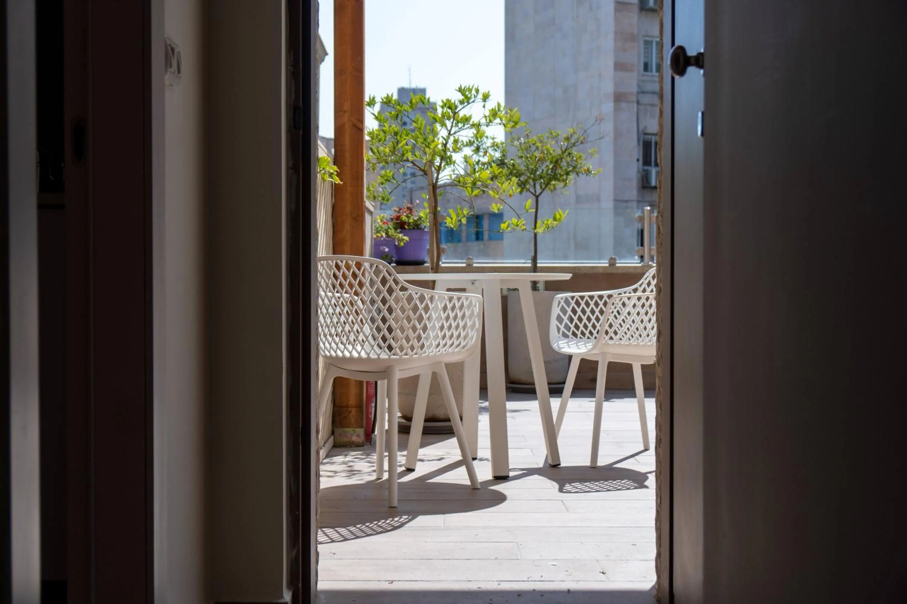 Balcony/Terrace in Shlomtzi Hotel