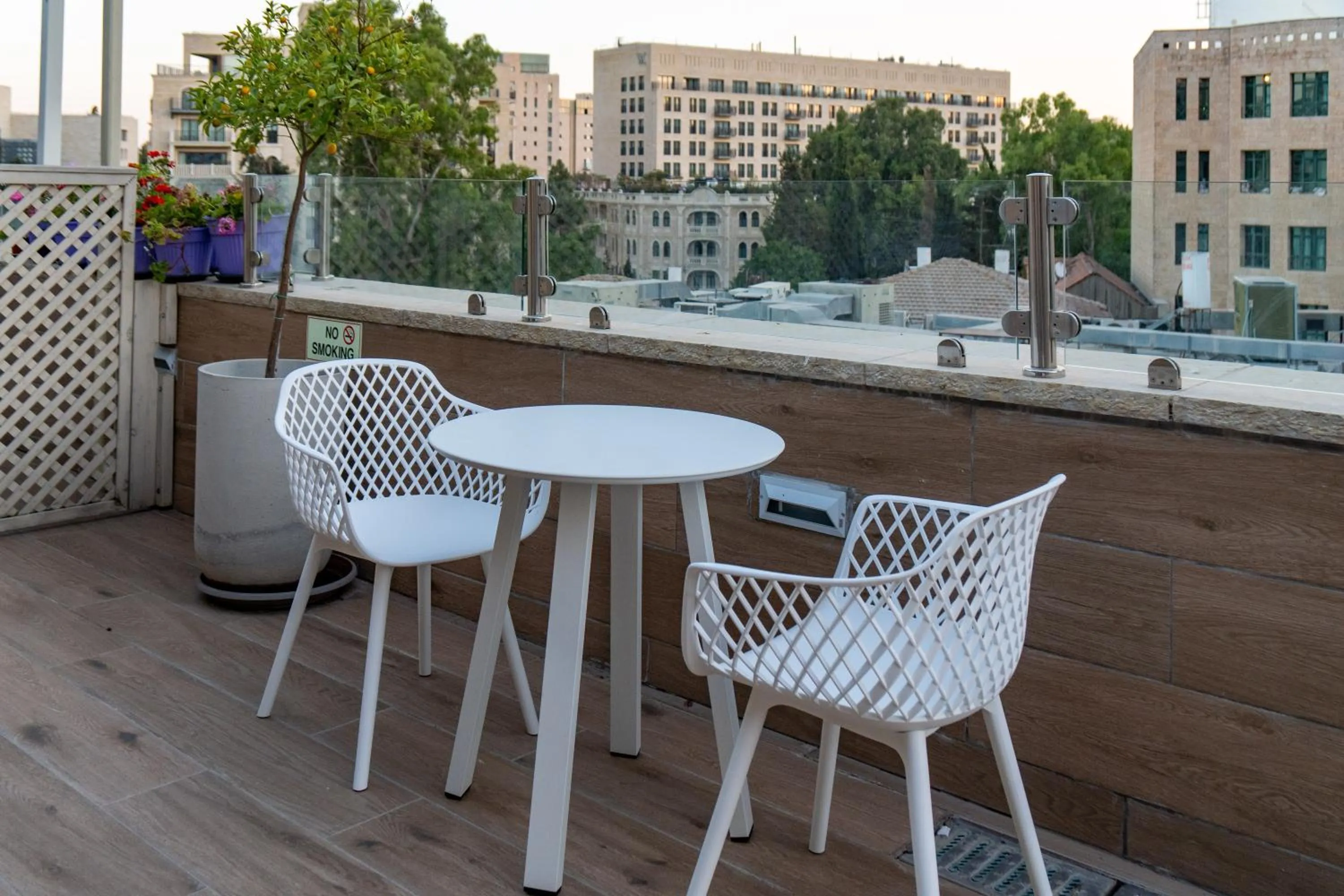 Balcony/Terrace in Shlomtzi Hotel
