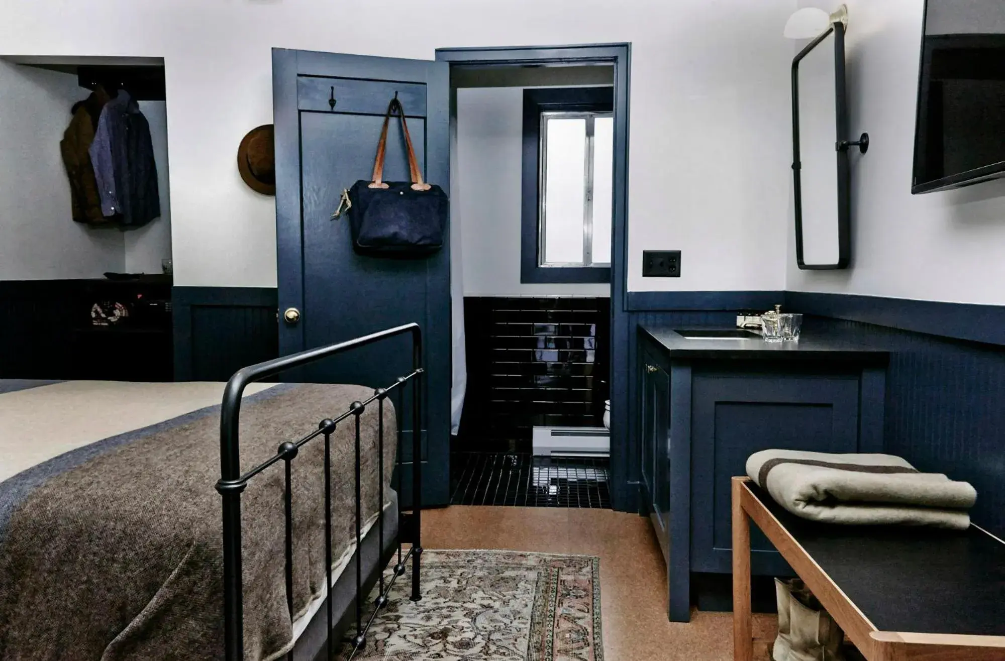 Bed in Anvil Hotel Bed in Anvil Hotel