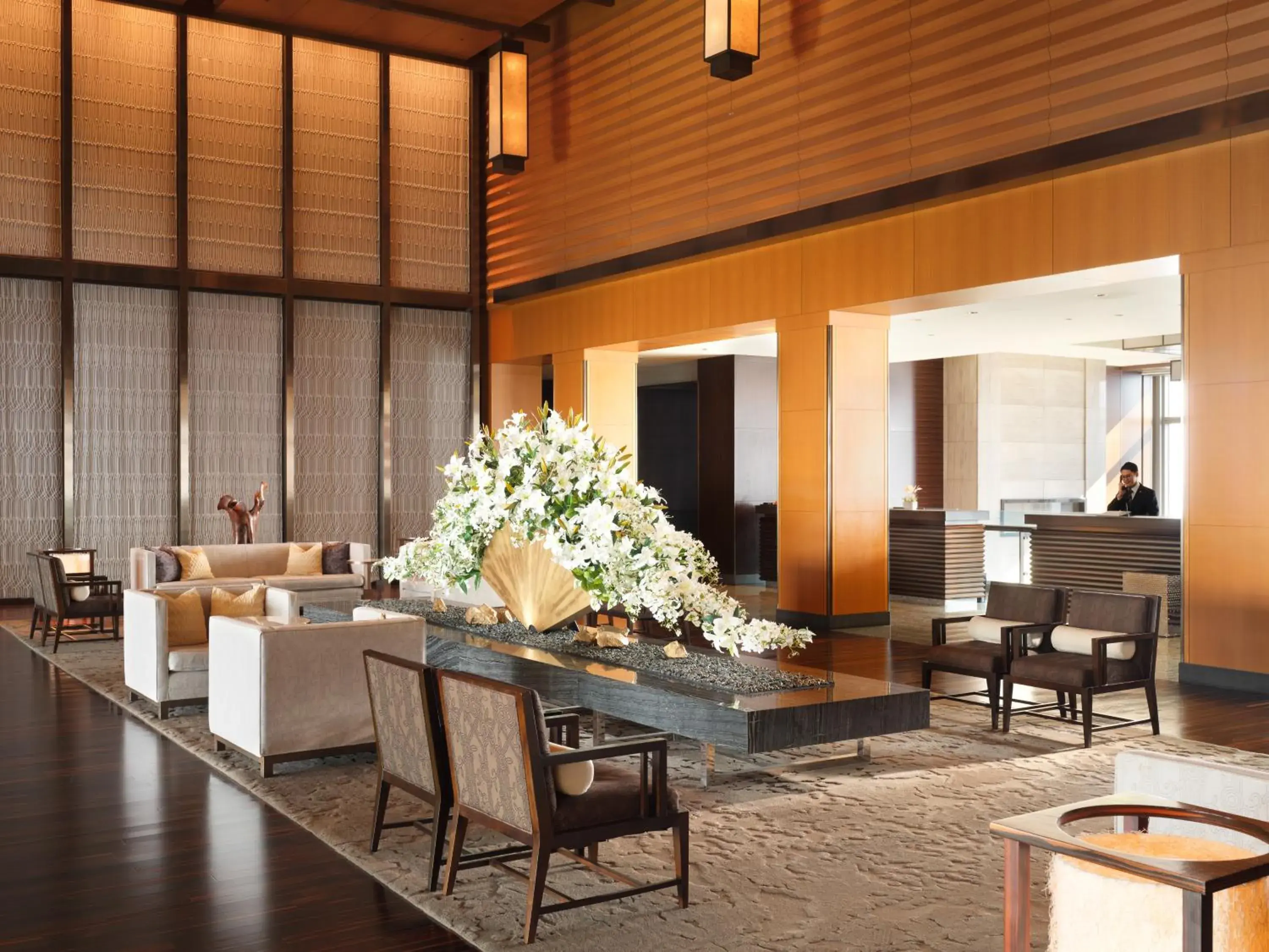 Lobby or reception in Mandarin Oriental, Tokyo Lobby or reception in Mandarin Oriental, Tokyo