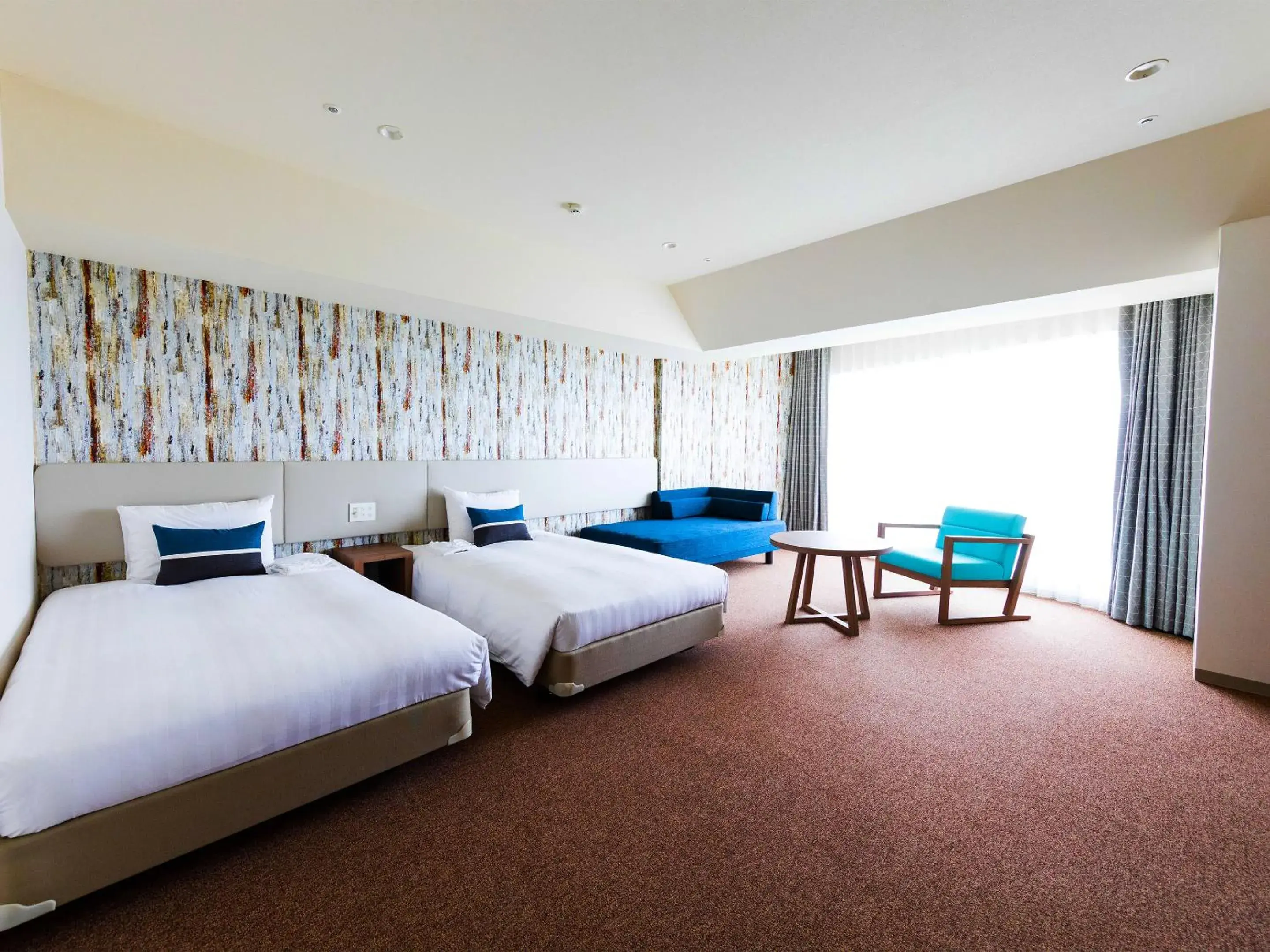 Bed in Okinawa Grand Mer Resort Bed in Okinawa Grand Mer Resort