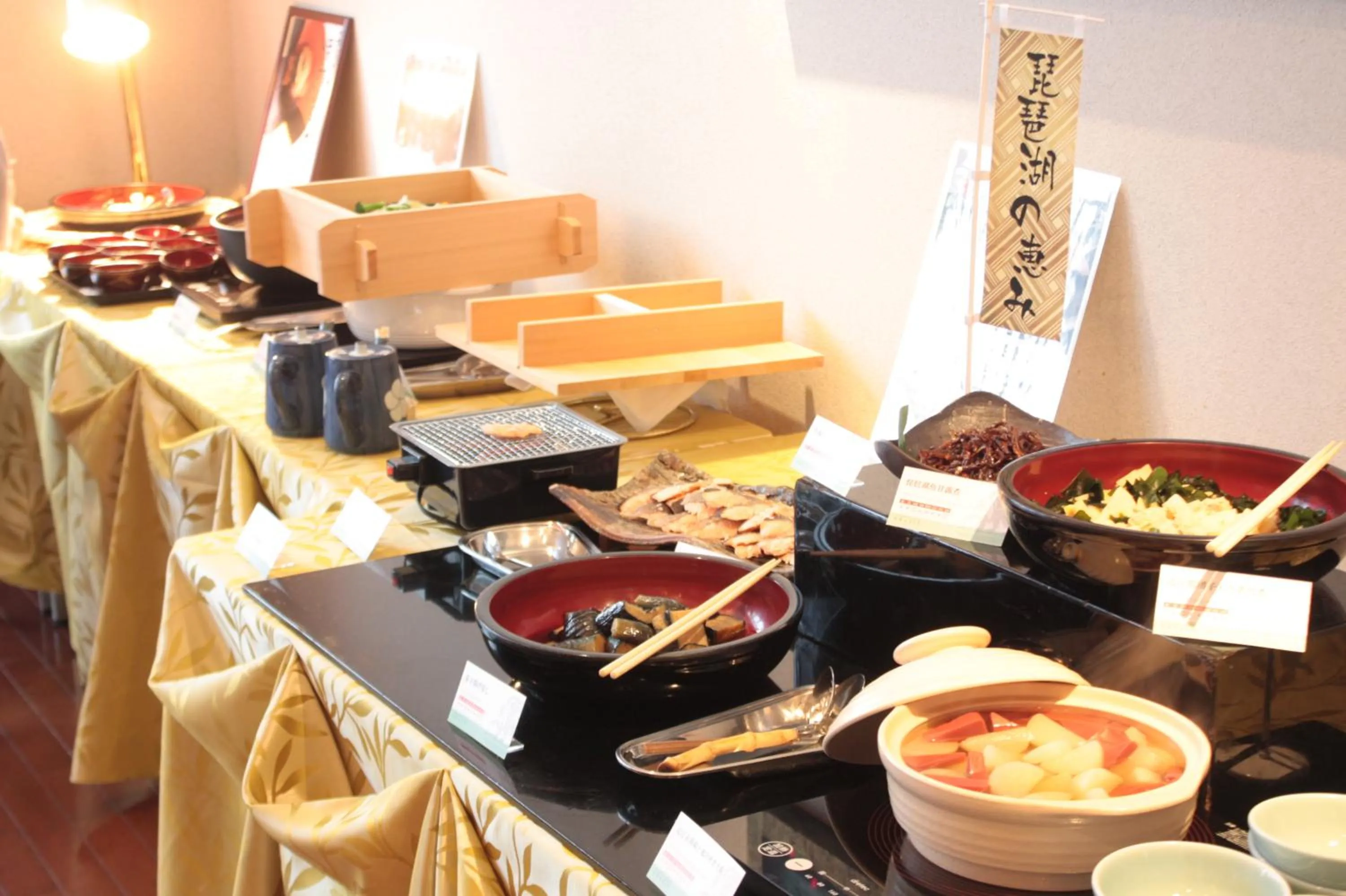 Buffet breakfast in Kitabiwako Hotel Grazie