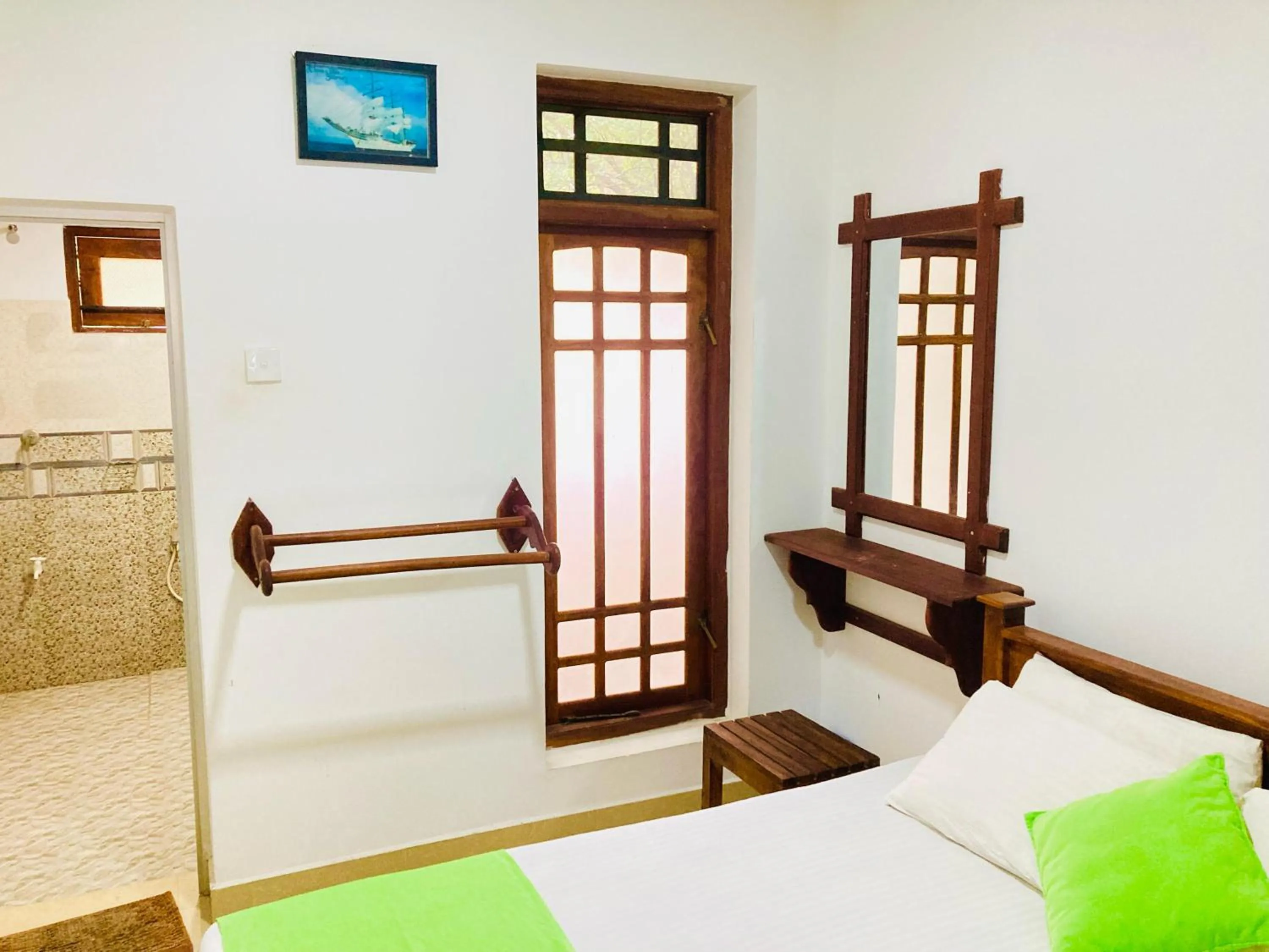 Bed in Leonine Villa Yala
