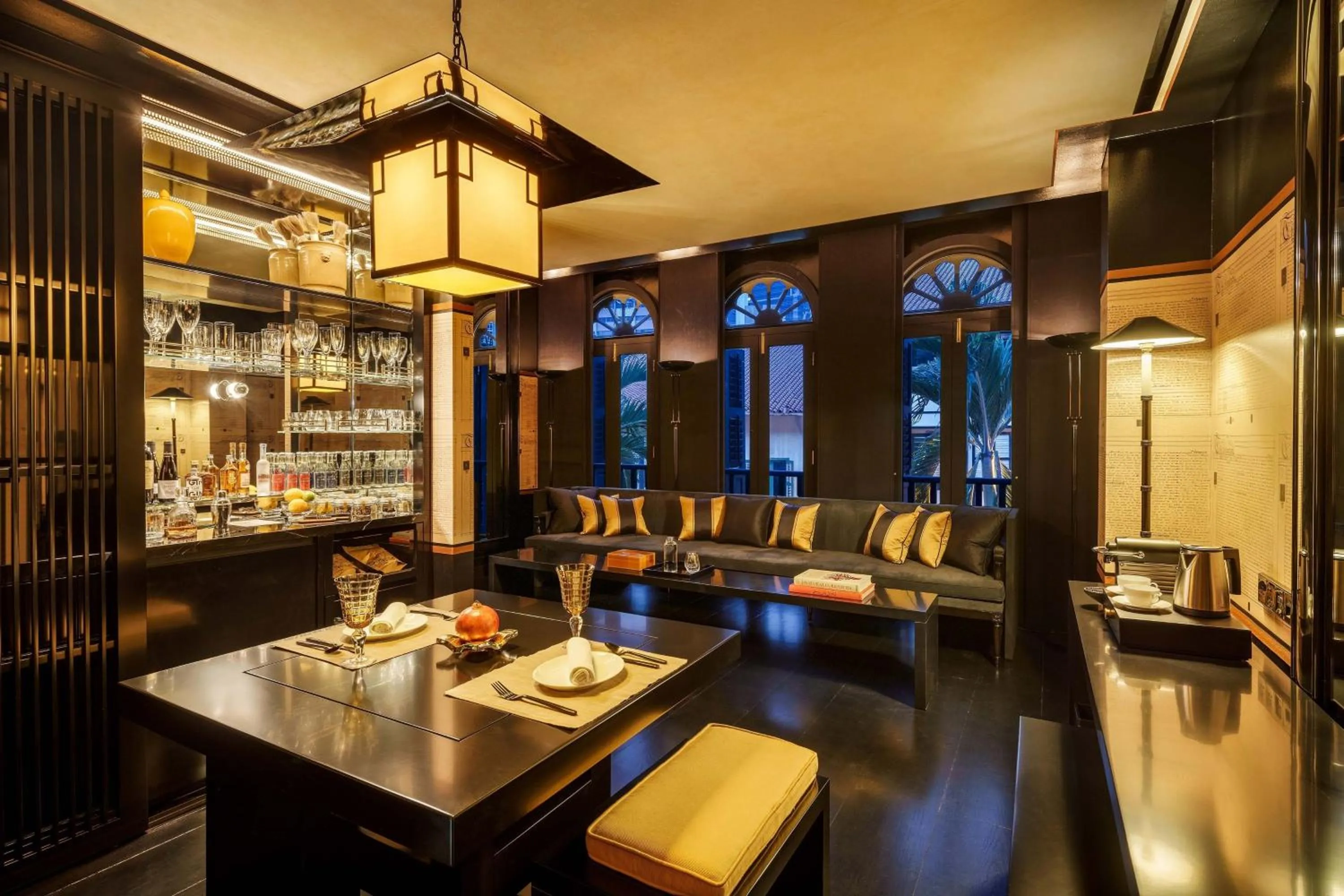 Living room in Duxton Reserve Singapore, Autograph Collection