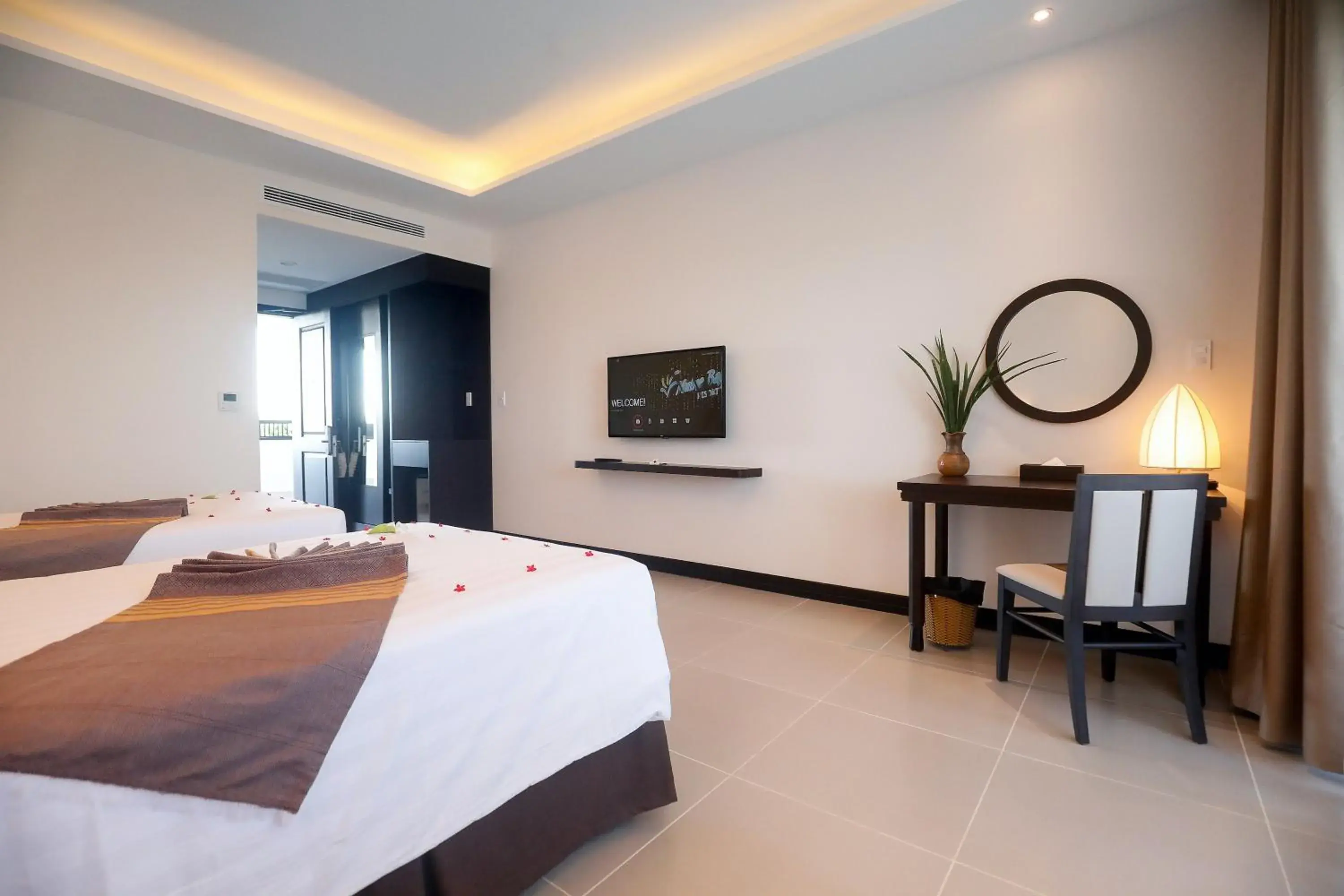 Decorative detail, Bed in Muine Bay Resort Decorative detail, Bed in Muine Bay Resort