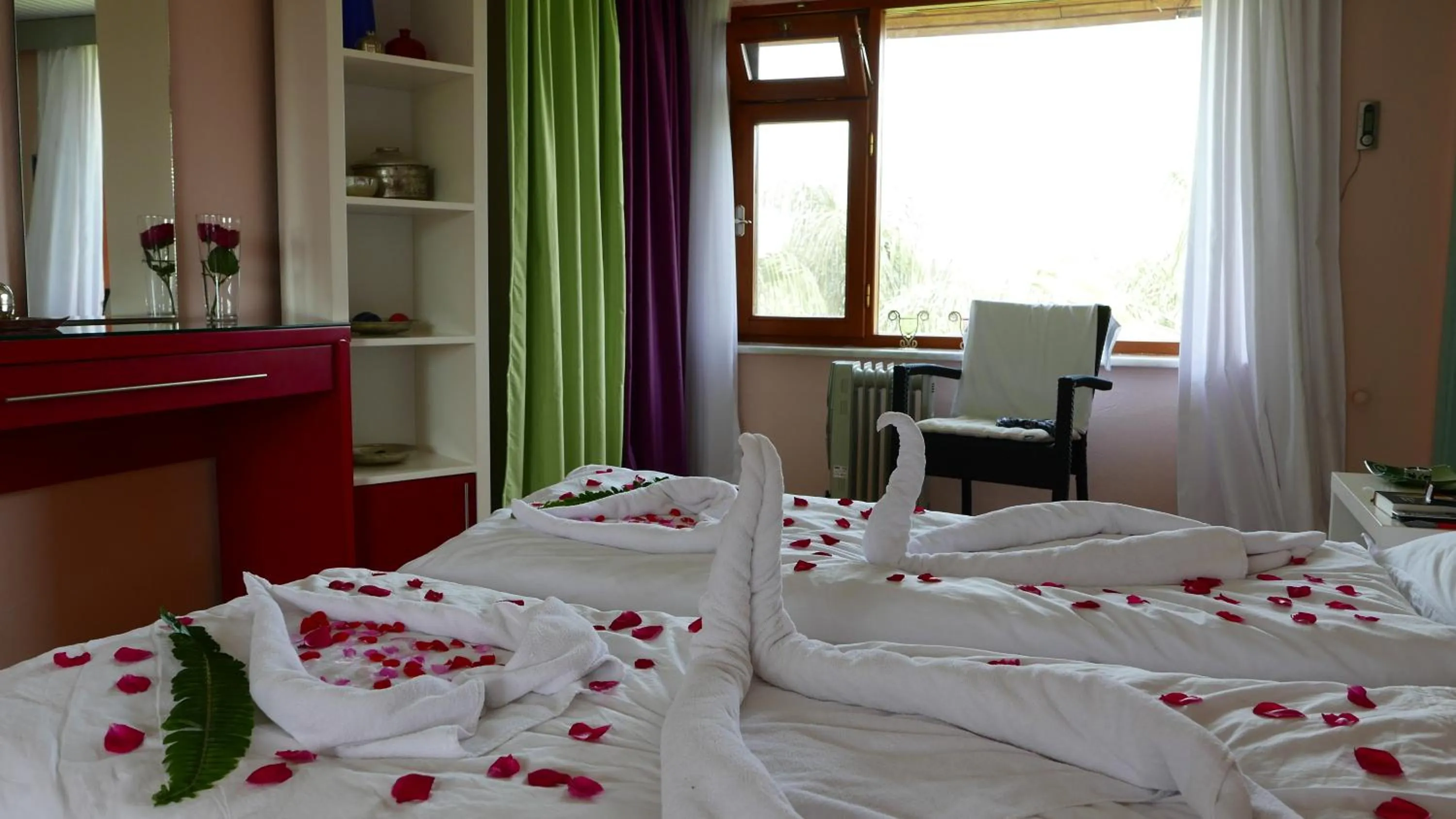 Decorative detail, Bed in Aida Hotel