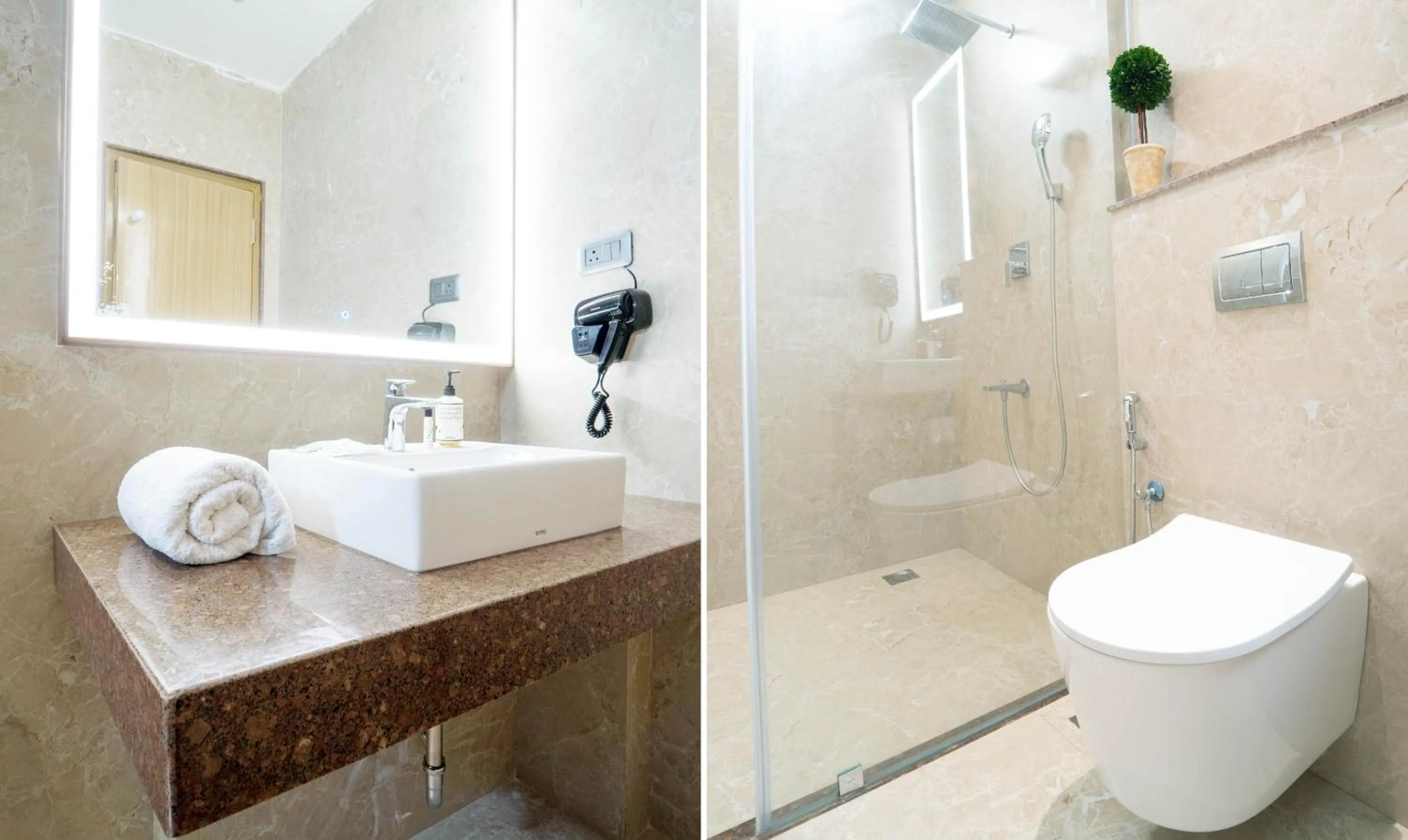 Bathroom in Treebo Kingsbury Fiesta Vellore