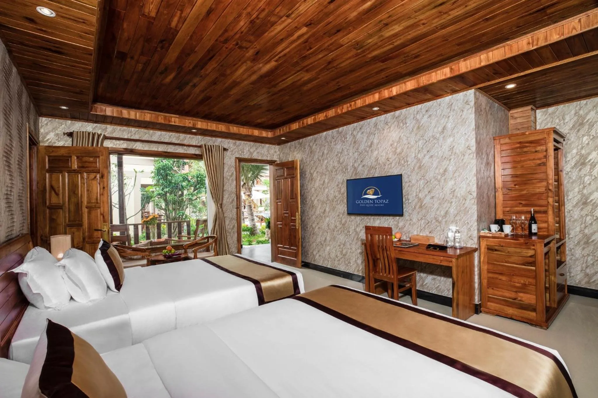 Photo of the whole room, Bed in Golden Topaz Phu Quoc Resort