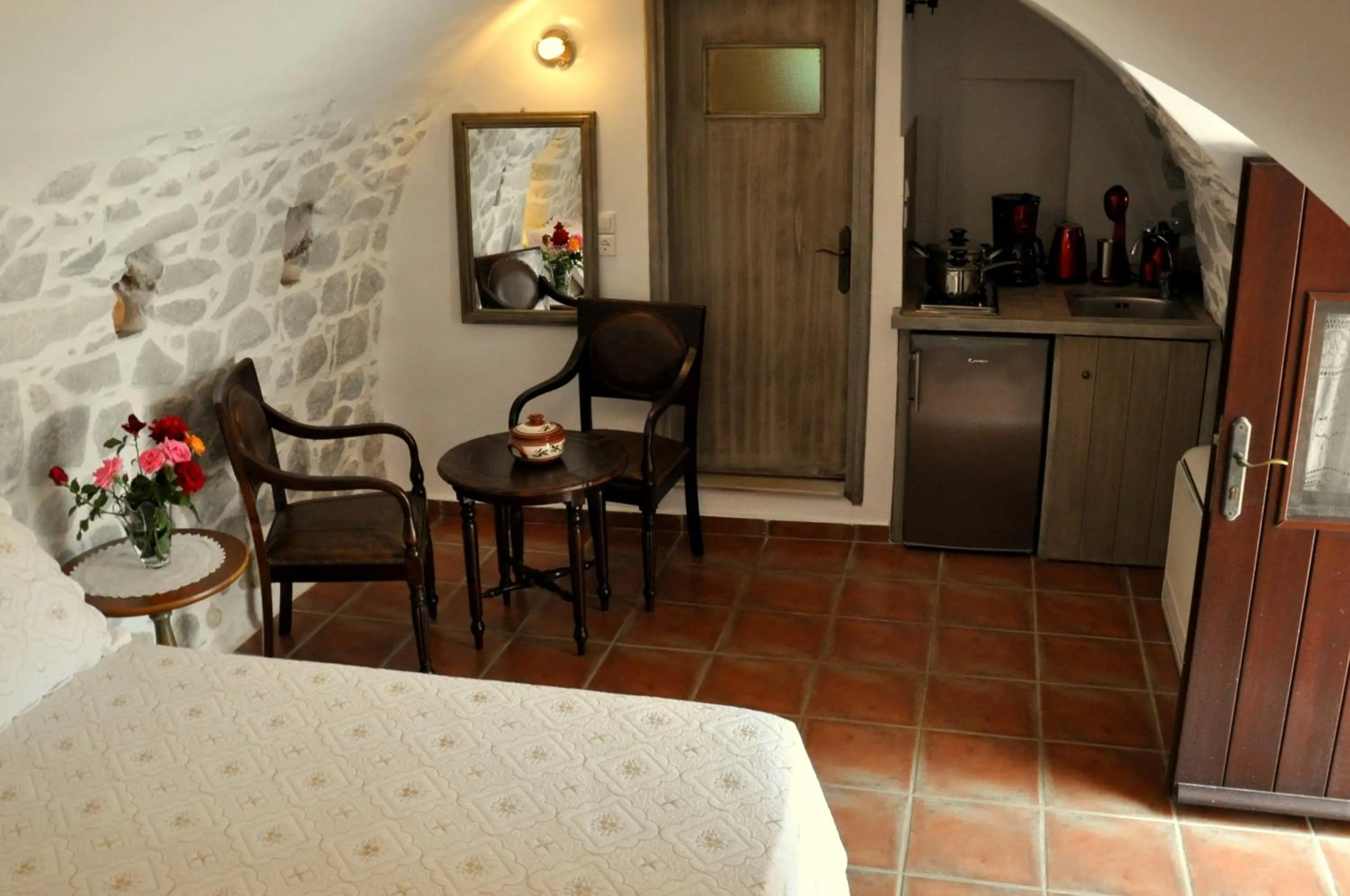Kitchen or kitchenette in Arapakis Historic Castle