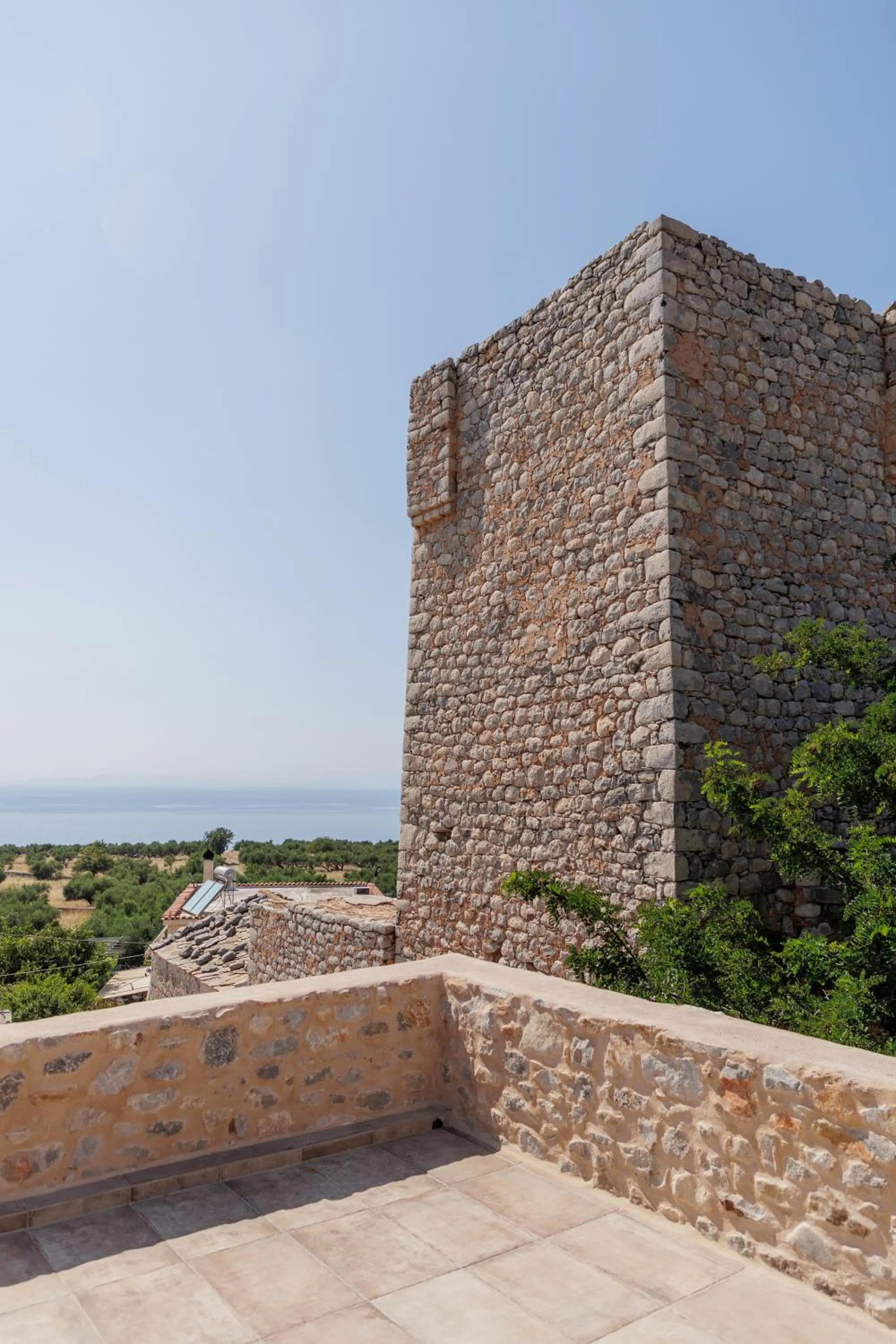 Sea view in Arapakis Historic Castle