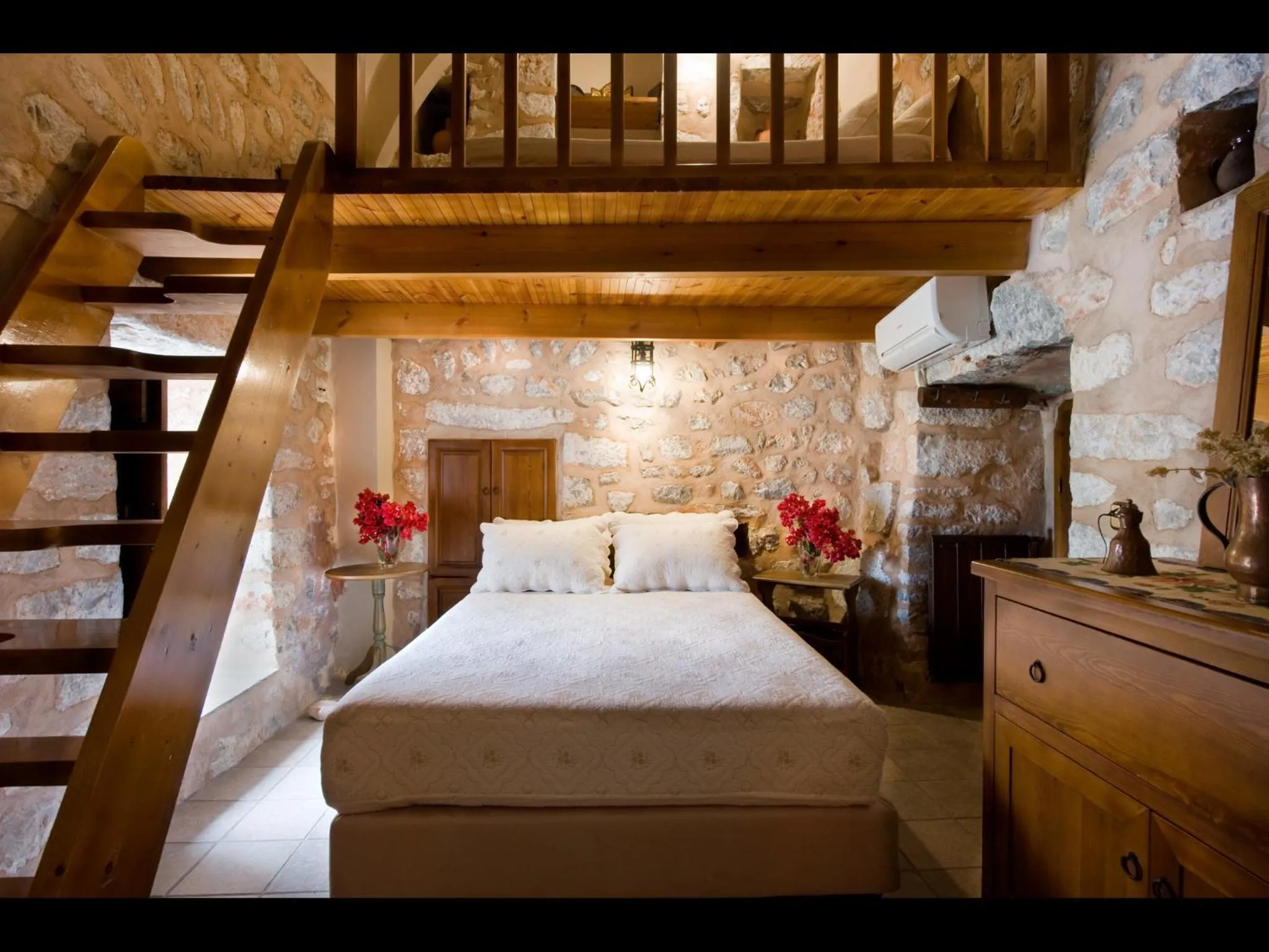 Bed in Arapakis Historic Castle