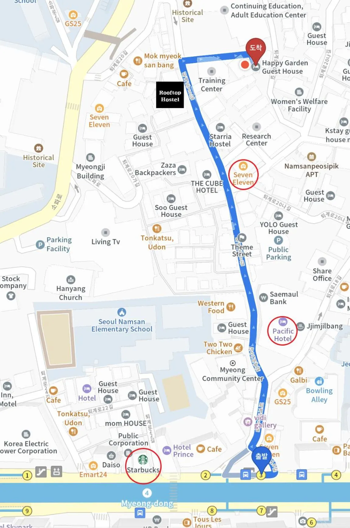 Location in Happy Garden Guesthouse