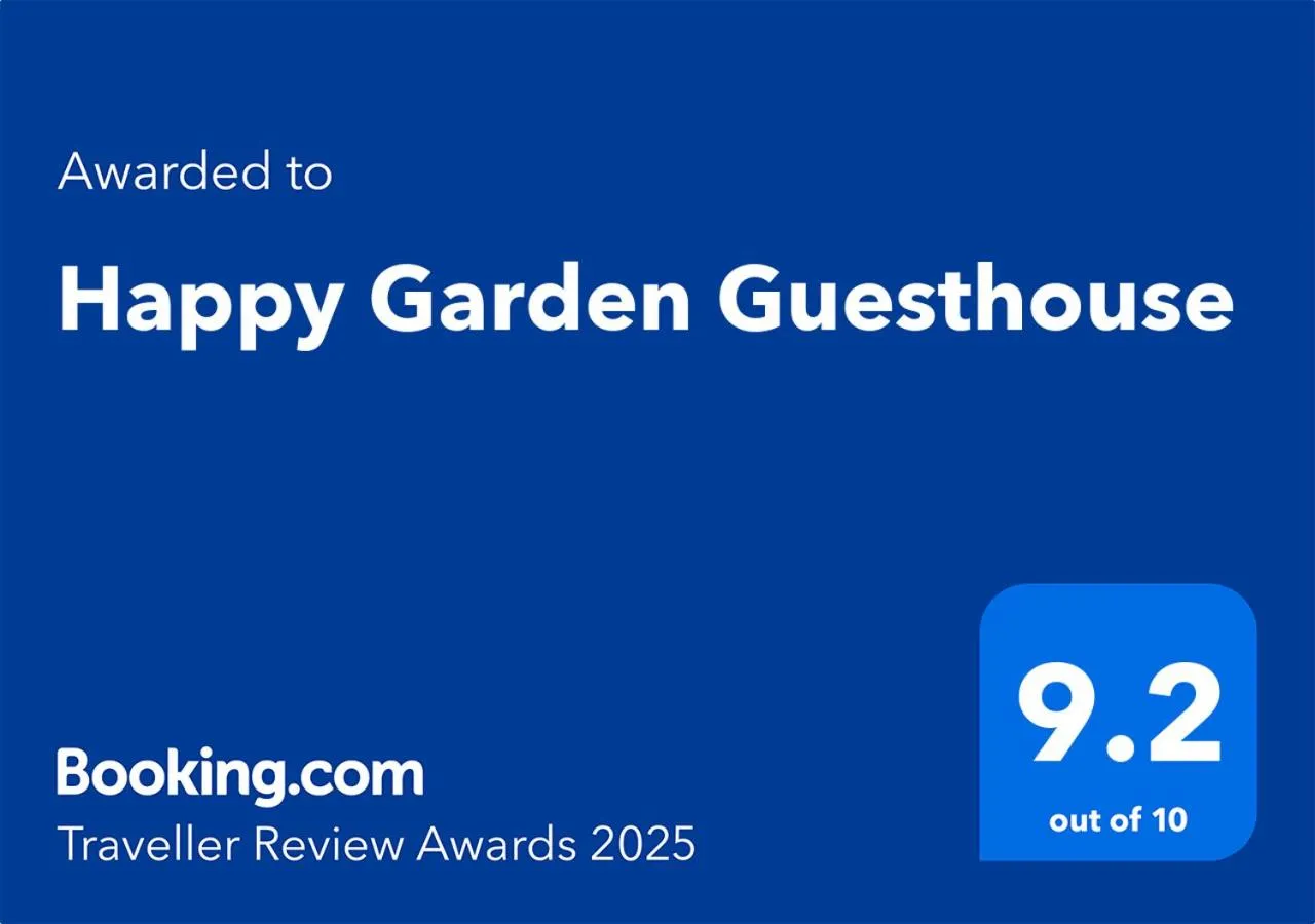 Certificate/Award in Happy Garden Guesthouse