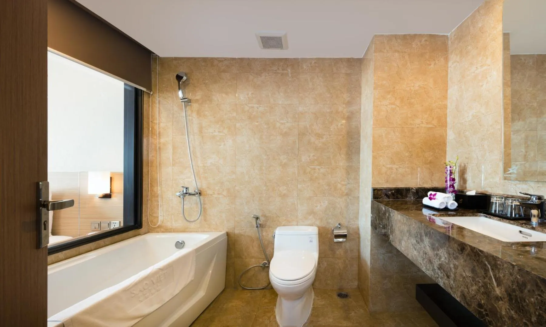 Bathroom in Sao Viet Nha Trang Hotel
