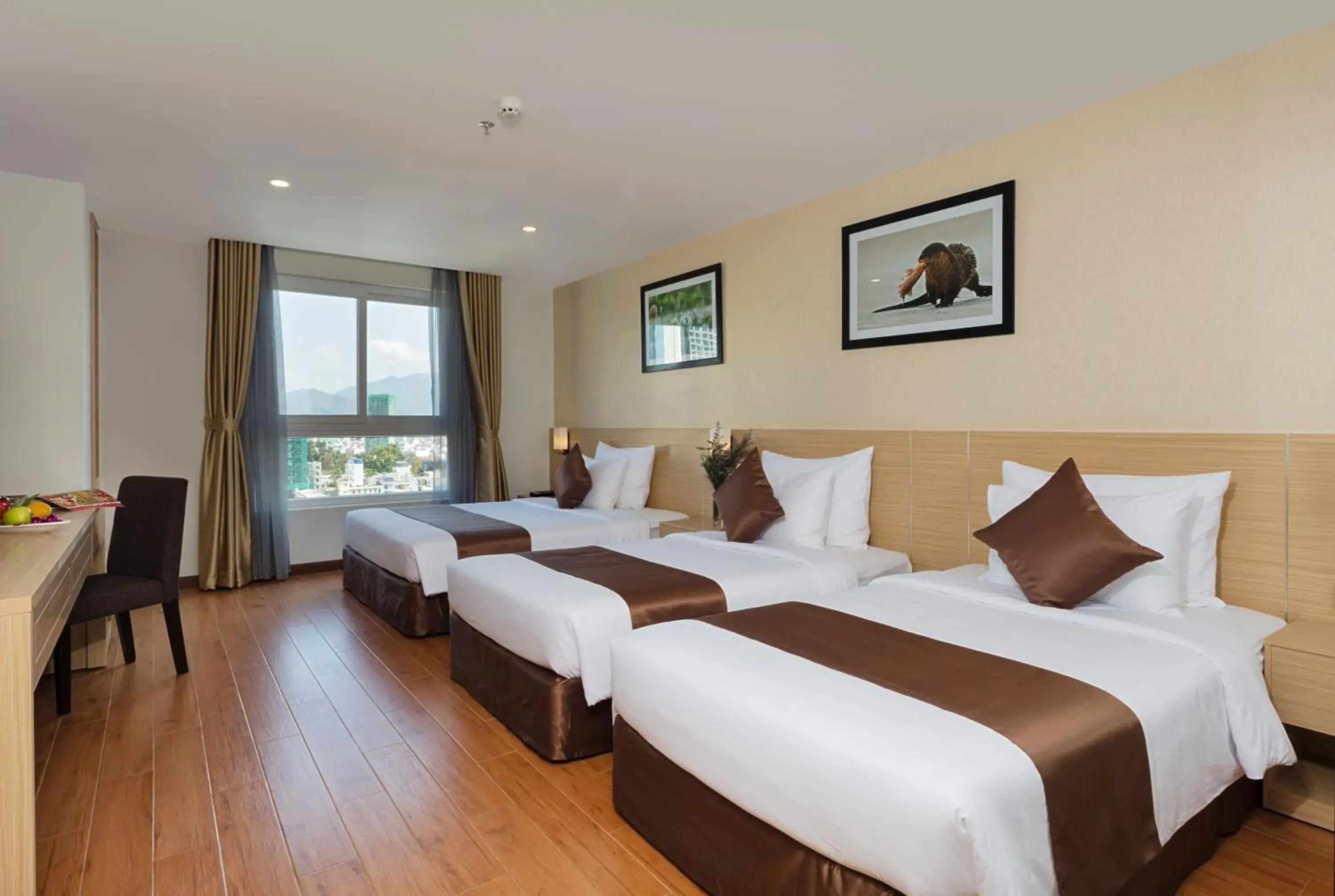 Deluxe Triple Room with City View in Sao Viet Nha Trang Hotel Deluxe Triple Room with City View in Sao Viet Nha Trang Hotel