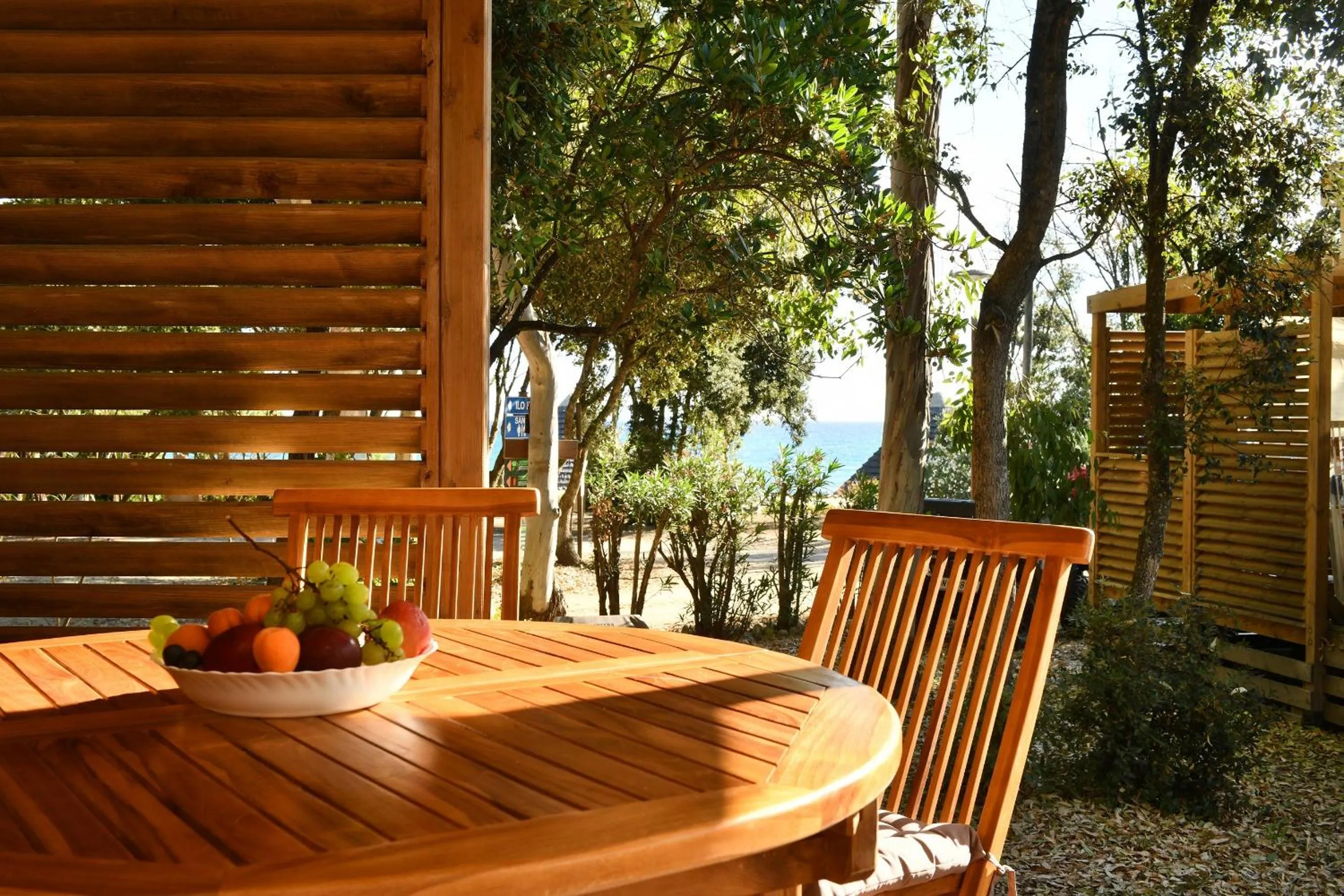 Balcony/Terrace in BAGHEERA Village Naturiste
