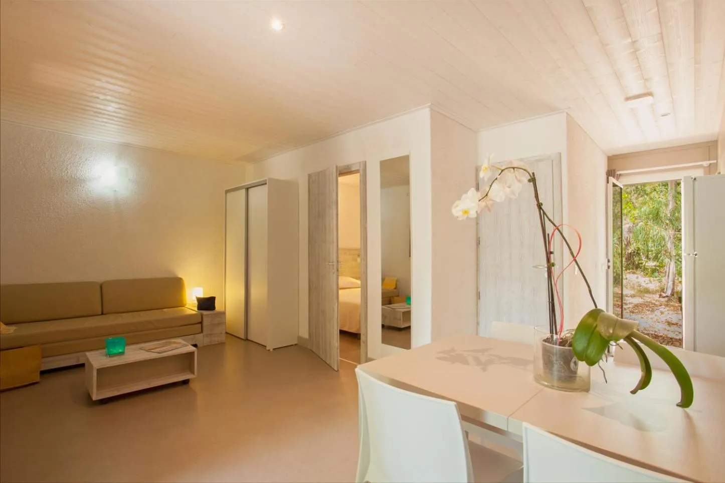 Living room in BAGHEERA Village Naturiste