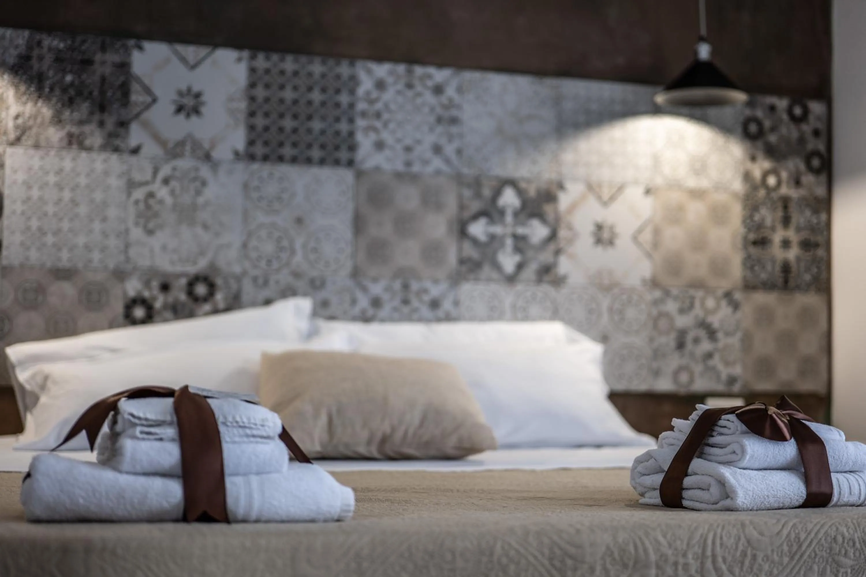 Bed in Villa Saturno