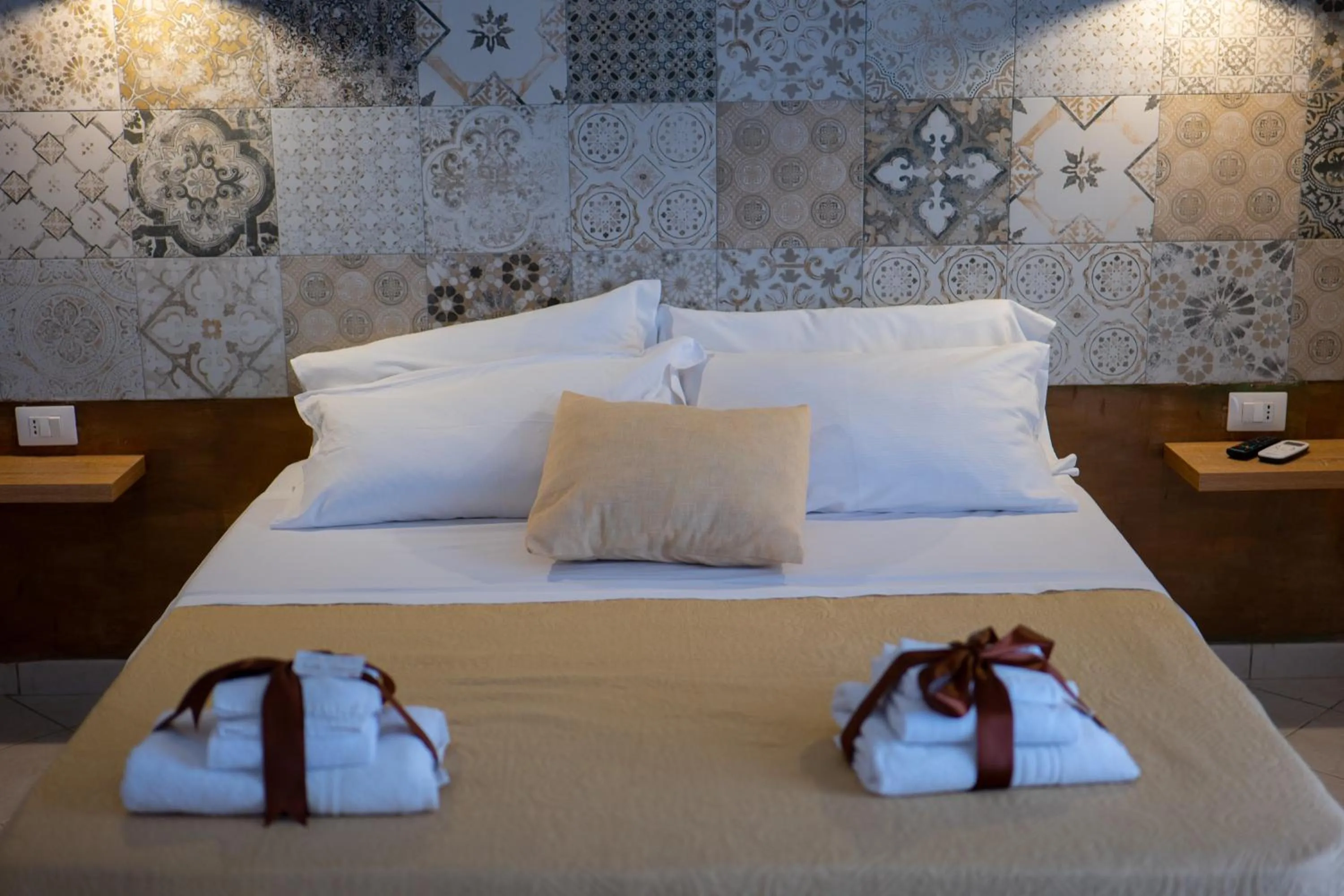 Bed in Villa Saturno