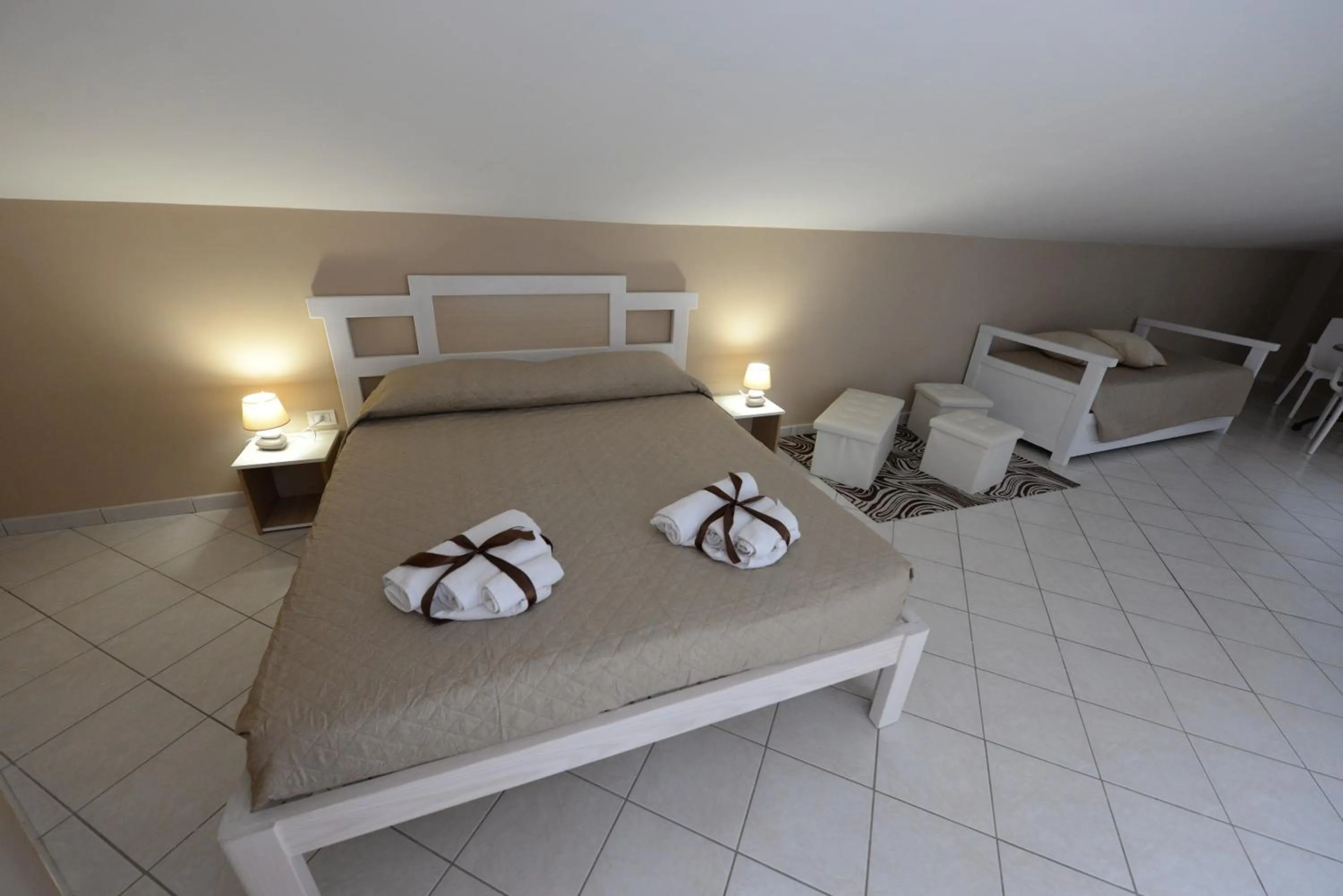 Bed in Villa Saturno