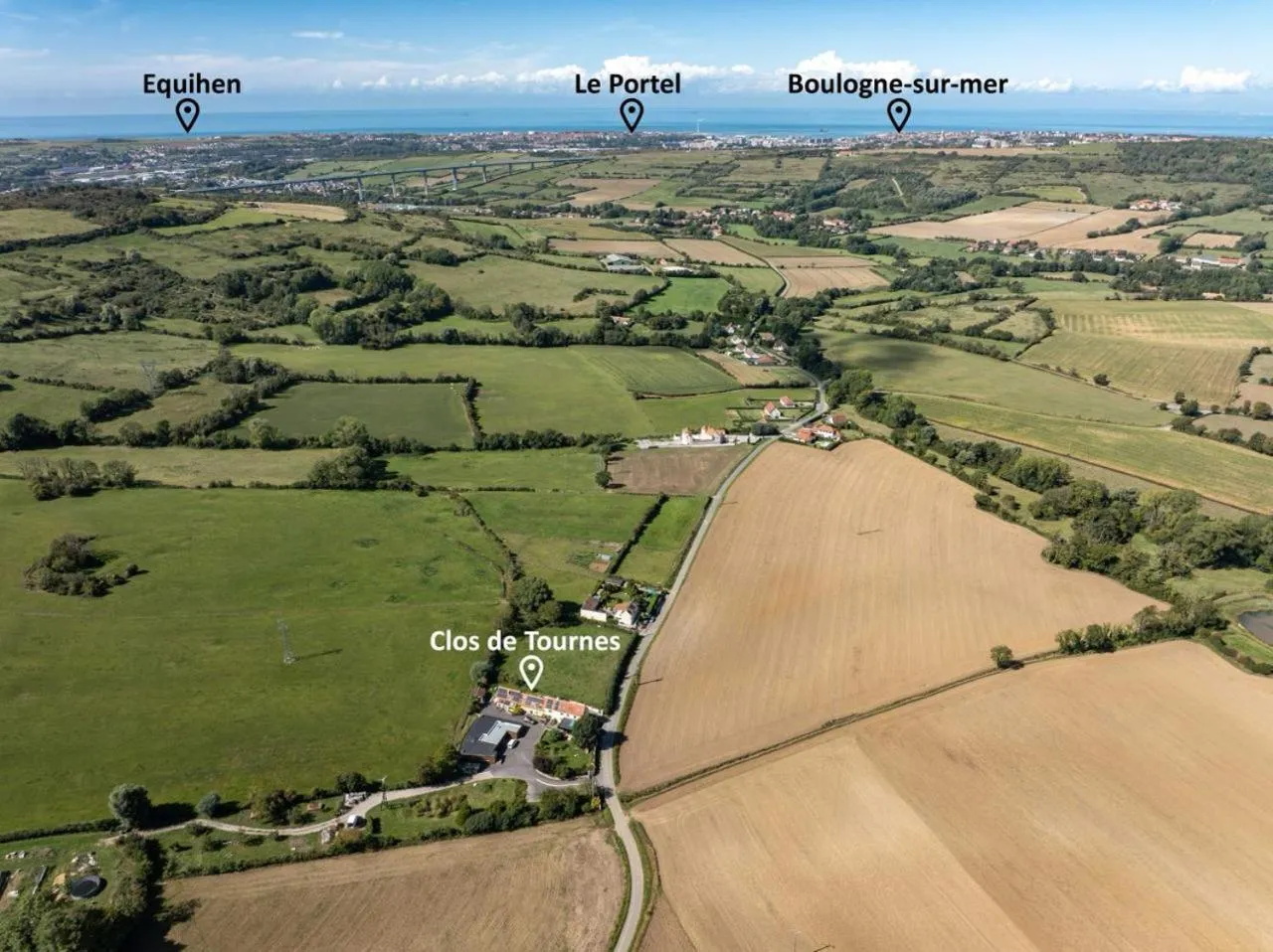 Bird's eye view in Le clos de Tournes