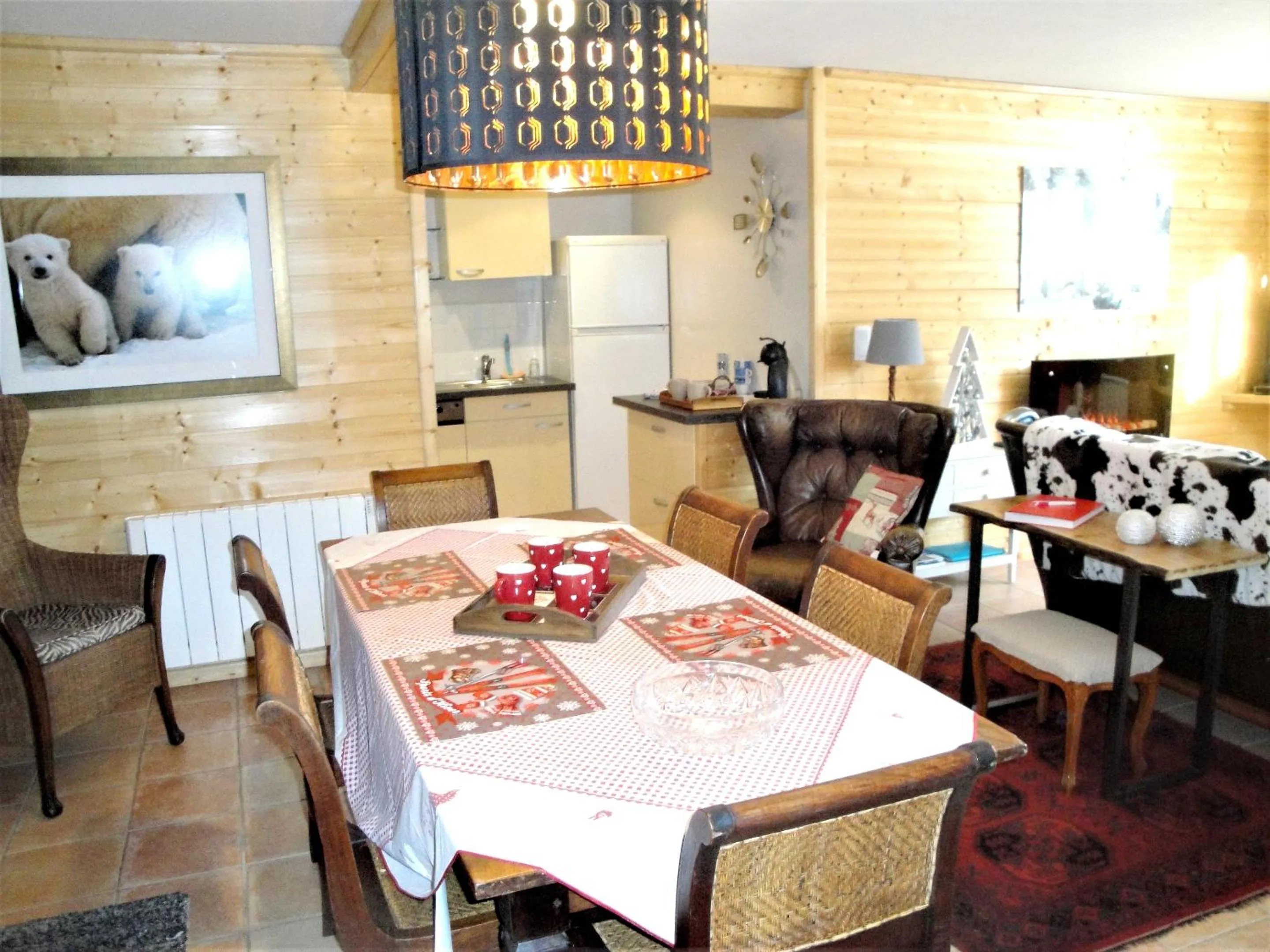 Dining area in Appartement spacieux à Xonrupt-Longemer + Sauna