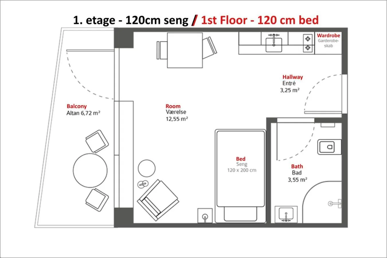 Floor plan in athome apartments