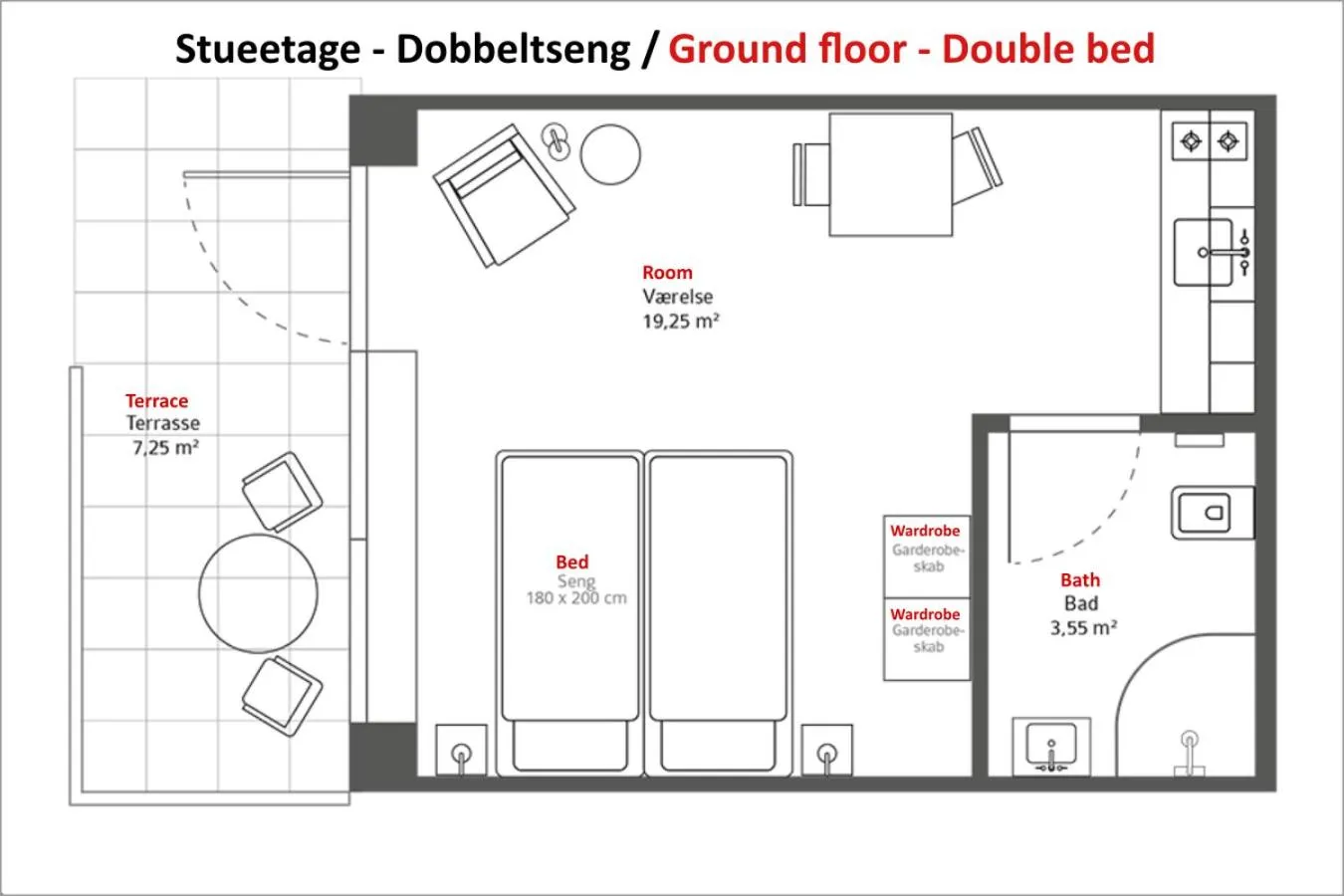 Floor plan in athome apartments