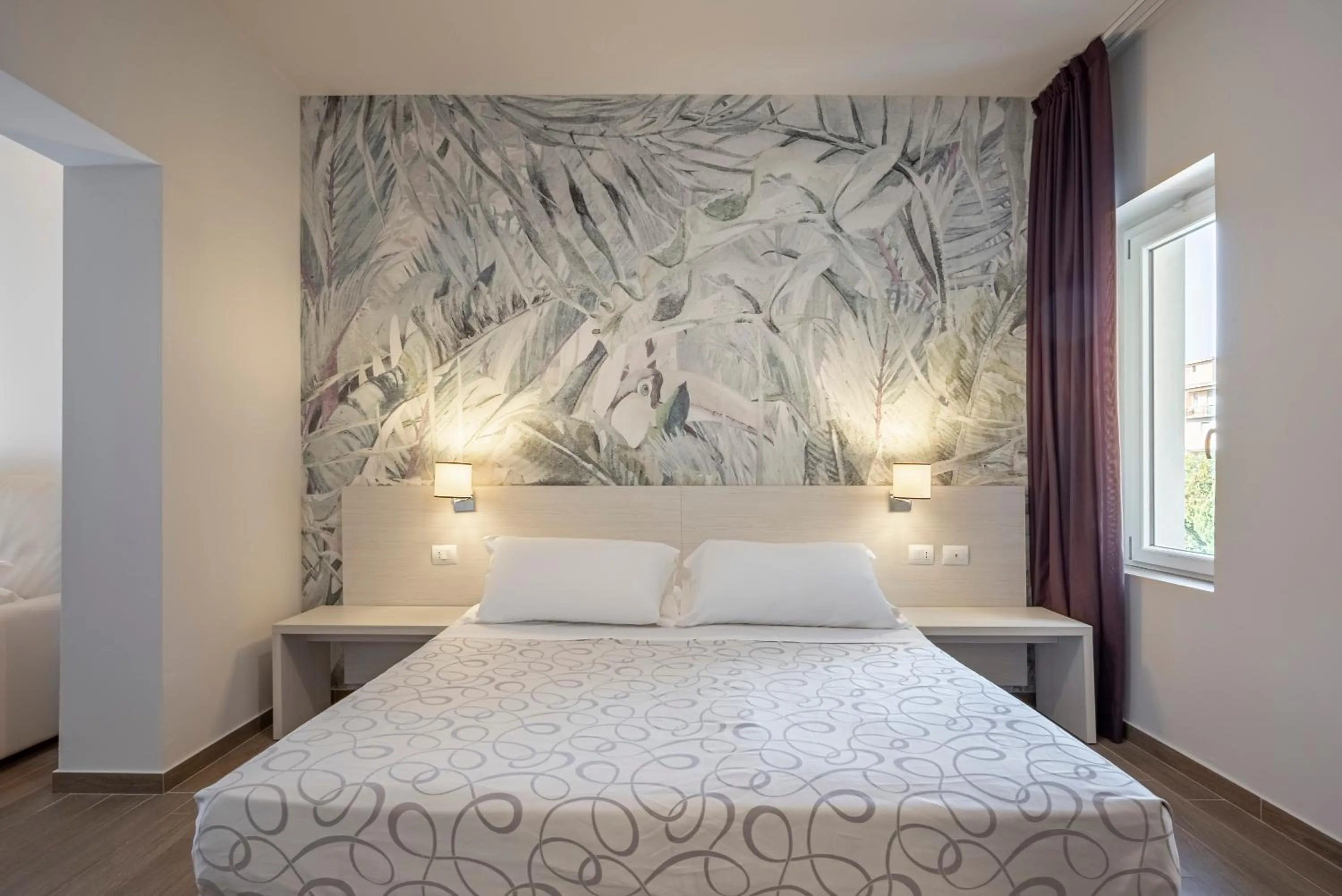 Bedroom, Bed in Hotel La Pineta