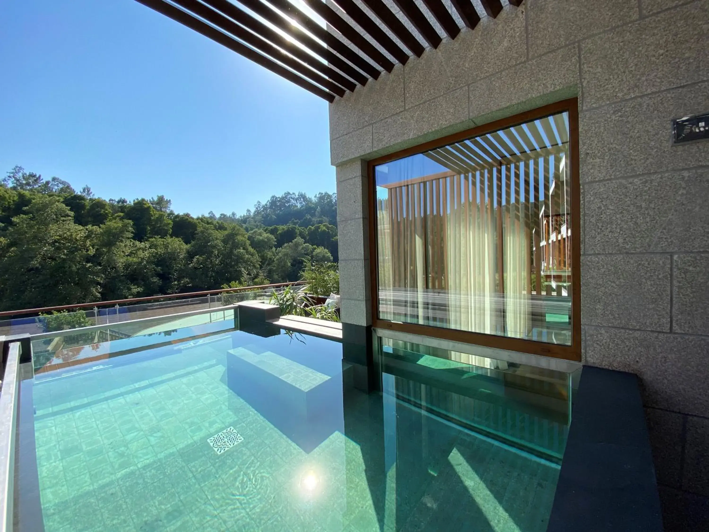 Pool view in Hotel Rural Vale Do Rio Pool view in Hotel Rural Vale Do Rio